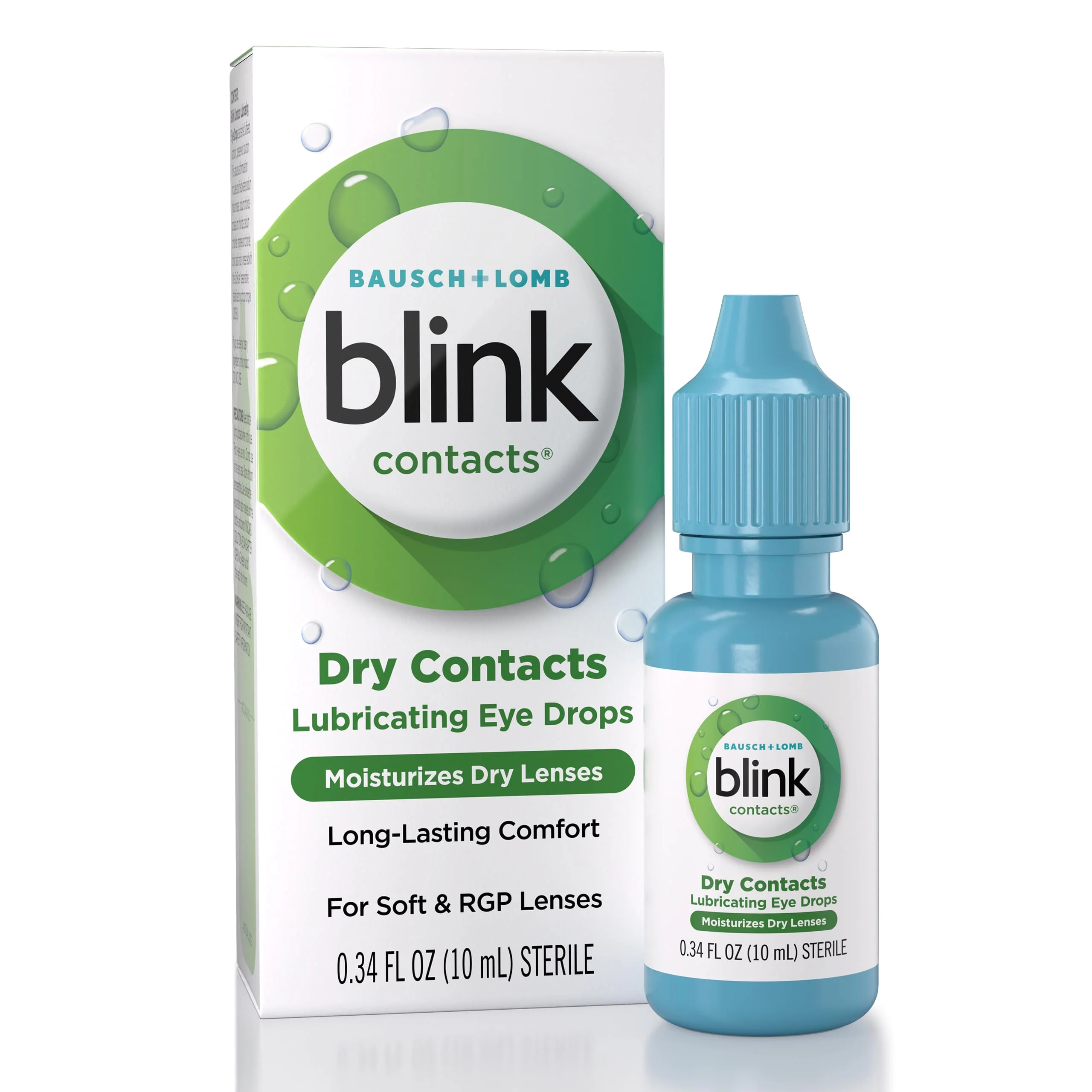 Blink Contacts Lubricating Eye Drops 0.34 fl oz (10 mL), Pack of 3 - Image 2