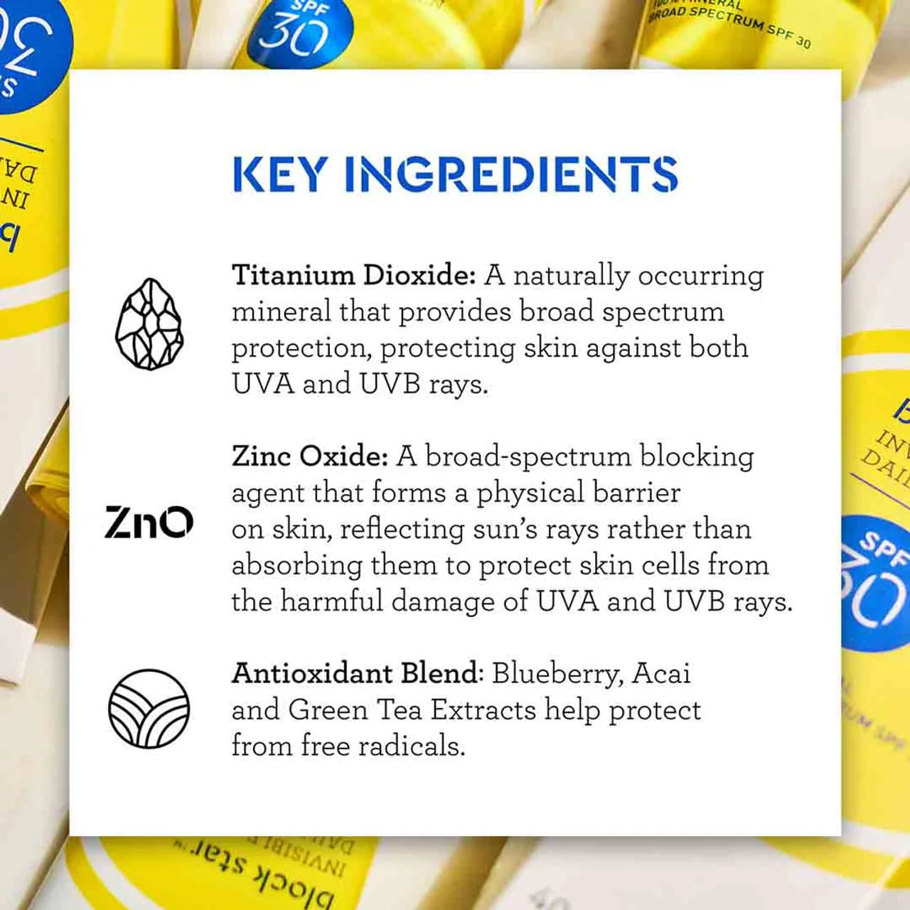 Bliss Block Star Block This Way Duo Tinted Face Sunscreen SPF 30-100% Mineral Broad Spectrum Sunscreen With Zinc Oxide & Titanium Dioxide - Non Greasy Invisible finish - Image 3