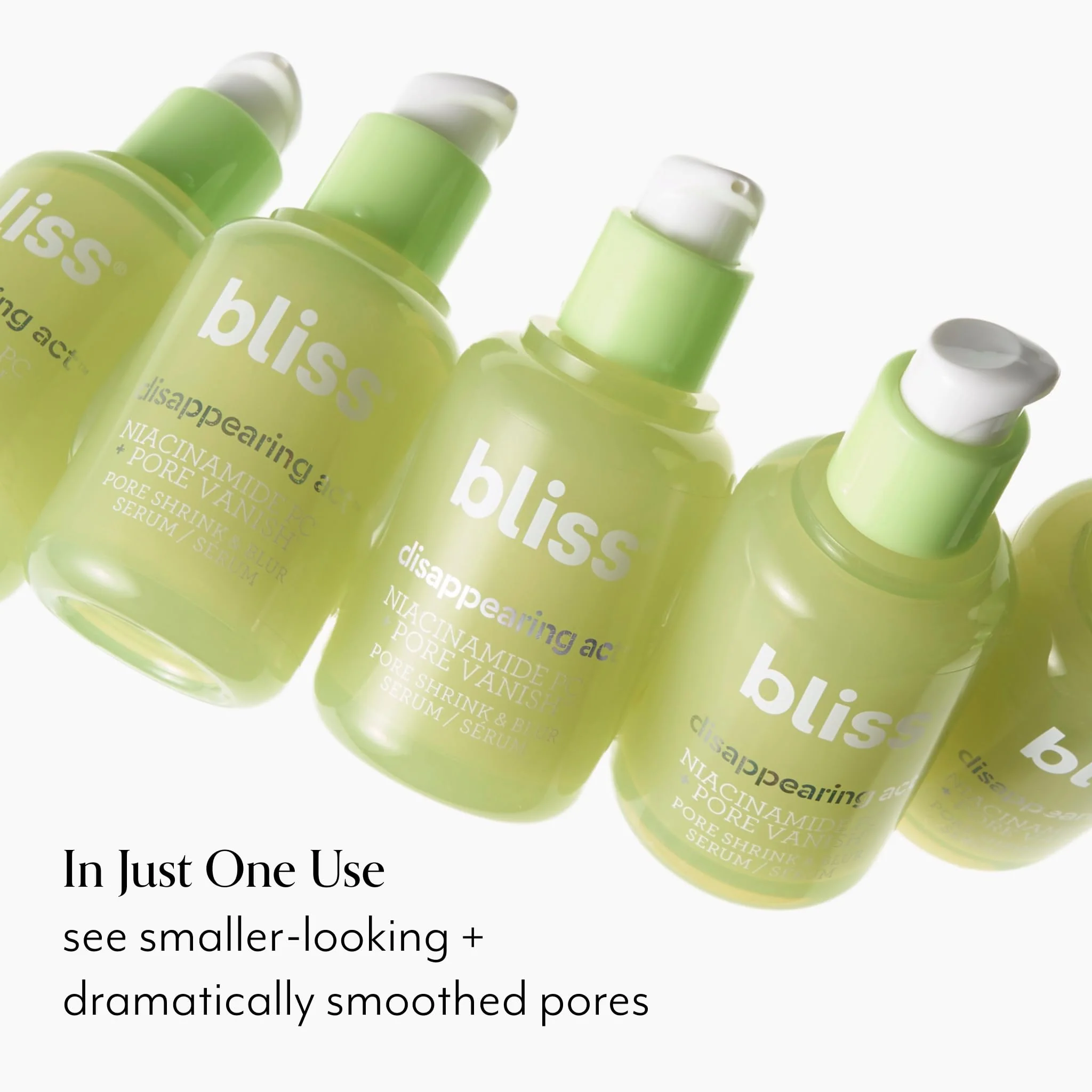 Bliss Disappearing Act Pore-Minimizing Serum – Niacinamide + Pore Vanish Complex with Green Tea – Refines Pores, Controls Oil & Targets Dark Spots for Smooth Glass Skin – 1 Fl Oz - Image 2