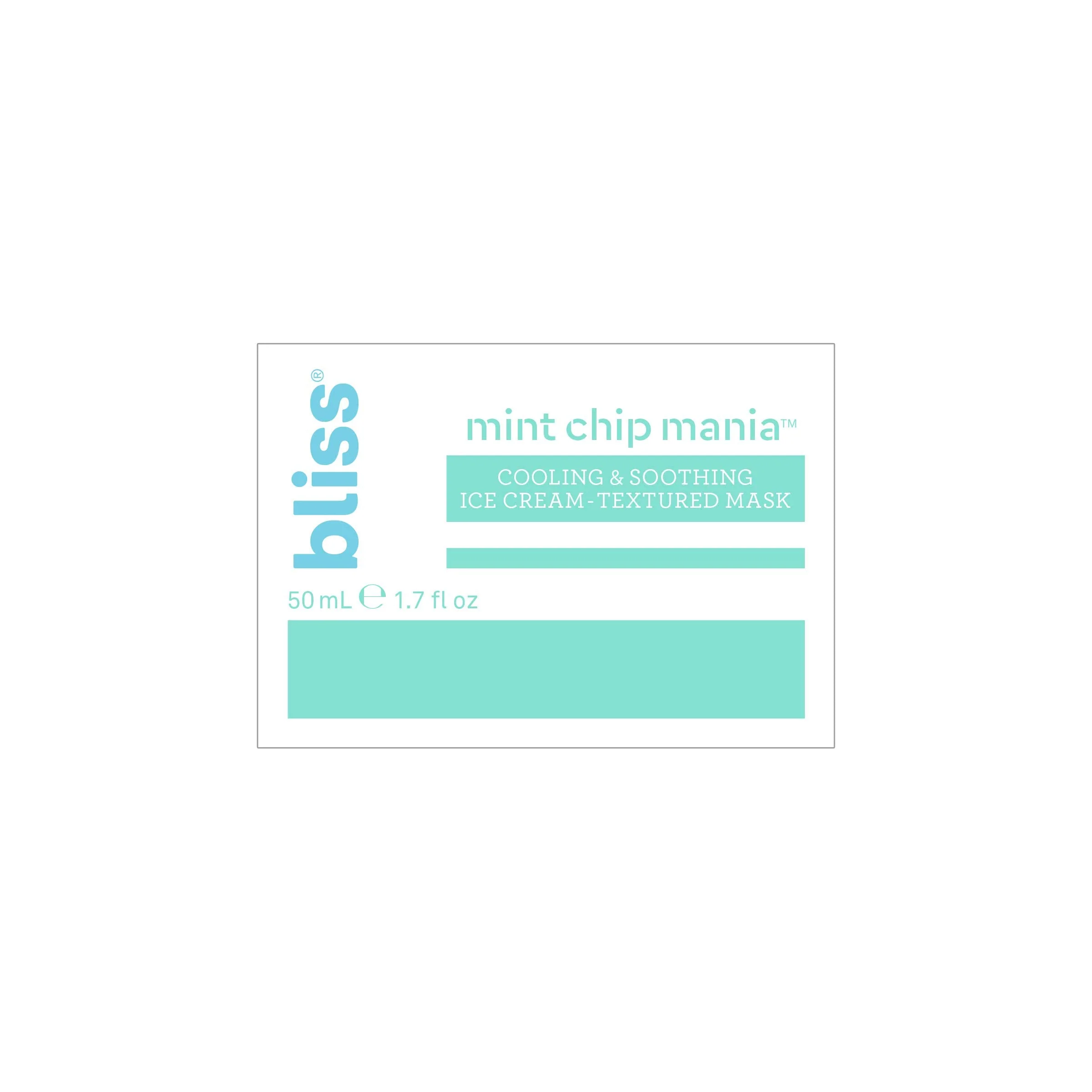 Bliss Face Mask Skin Care | Clean | Paraben Free | Cruelty-Free | Vegan (Mint Chip Mania - Soothing) - Image 3