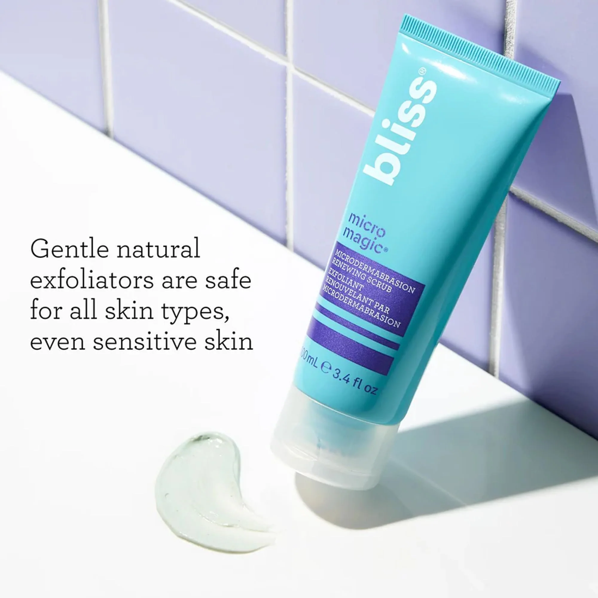 Bliss Micro Magic Skin-renewing Microdermabrasion Scrub | Smoothing Volcanic Pumice & Purifying Kaolin Clay | Refreshed Glow Straight-from-the-Spa | Tightens Pores & Brightens Skin | 3.4 fl oz - Image 3
