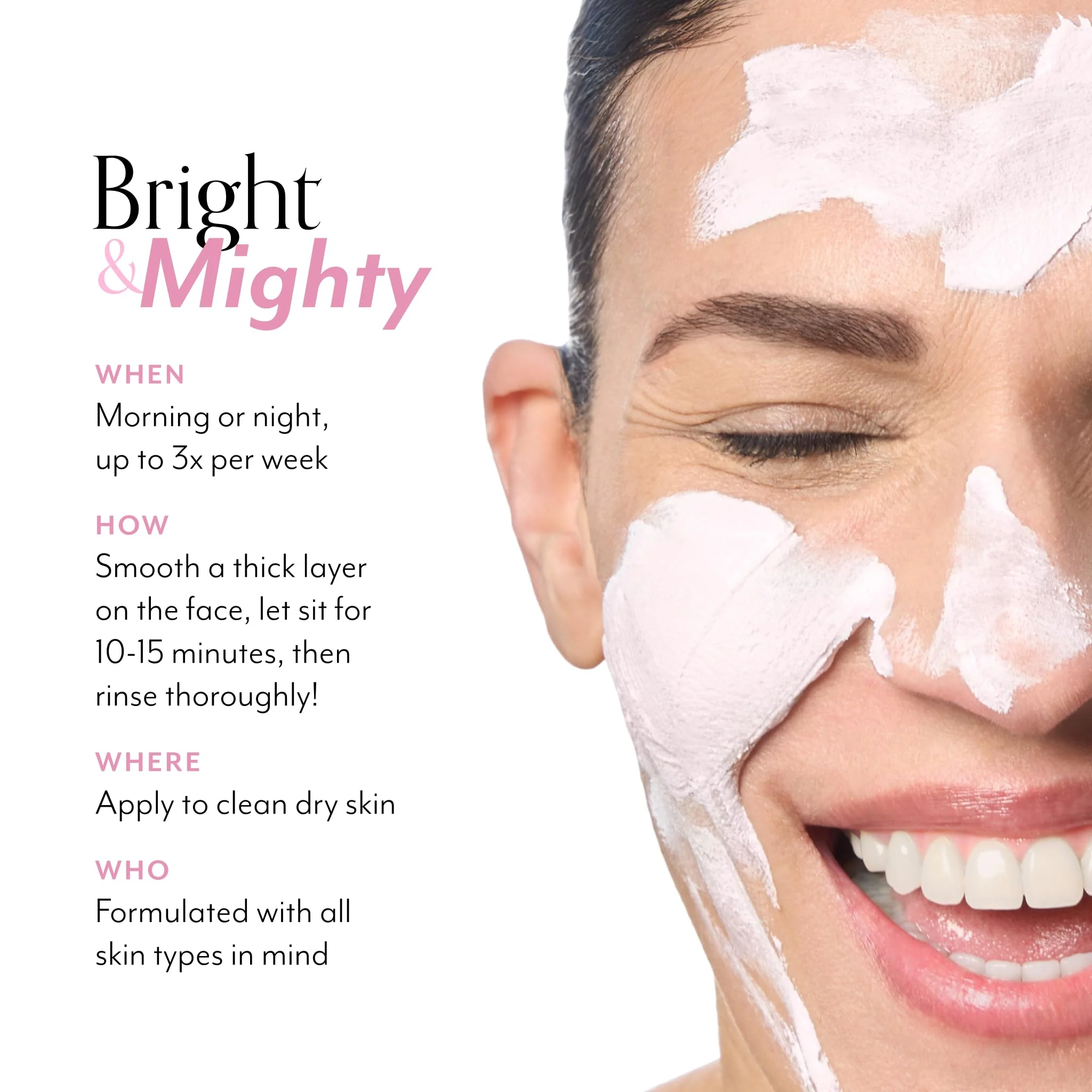 Bliss Mighty Marshmallow + Vitamin C Whipped Mask - Brighten & Hydrate Skin with Marshmallow Root, Vitamin C Powerhouse Blend, Zinc PCA and Olive Leaf Extract - 1.7 Oz - Image 5