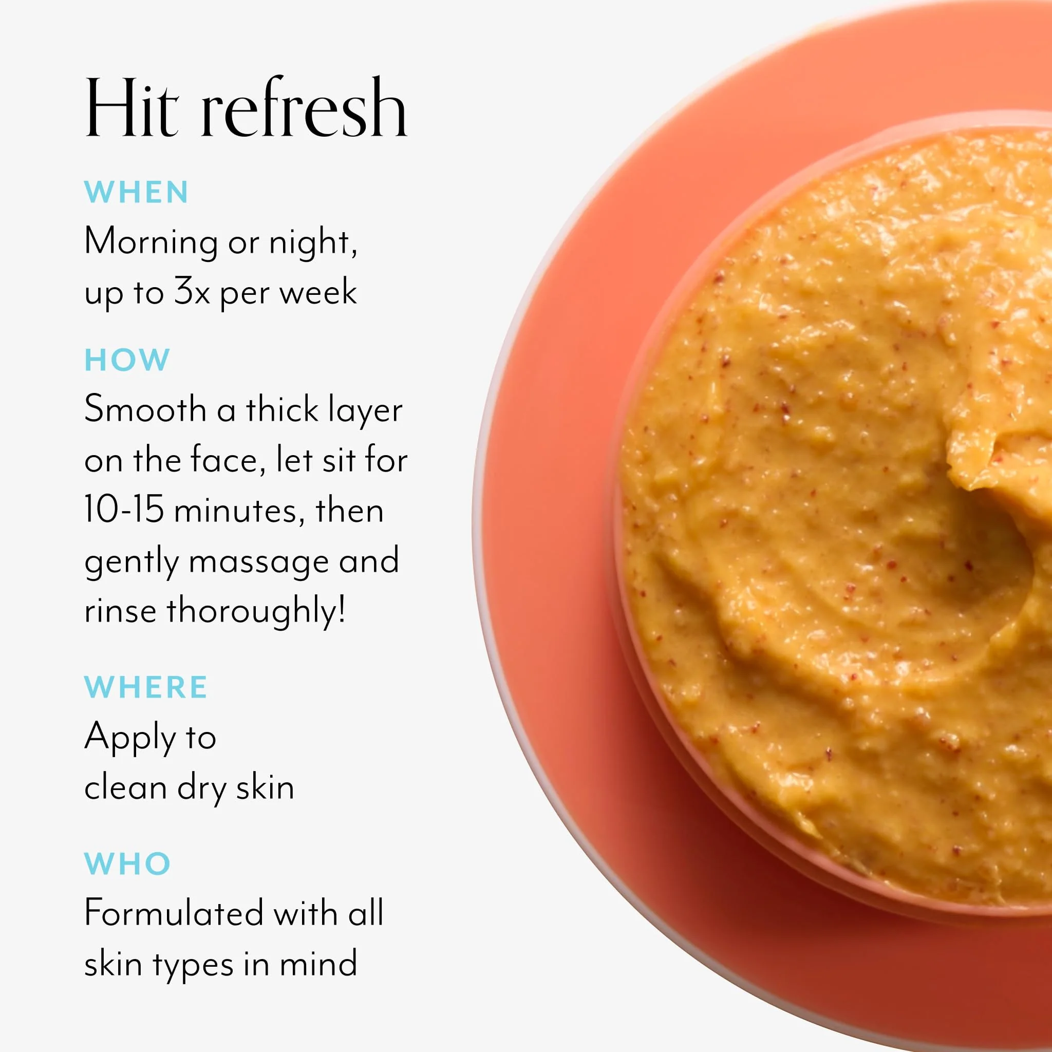 Bliss Pumpkin Powerhouse & Resurfacing Enzyme Mask - 10% AHA Pumpkin Blend with Prebiotics and Hyaluronic Acid for Smooth, Glowing Skin - Vegan, Clean, Cruelty-Free (1.7 Oz) - Image 6