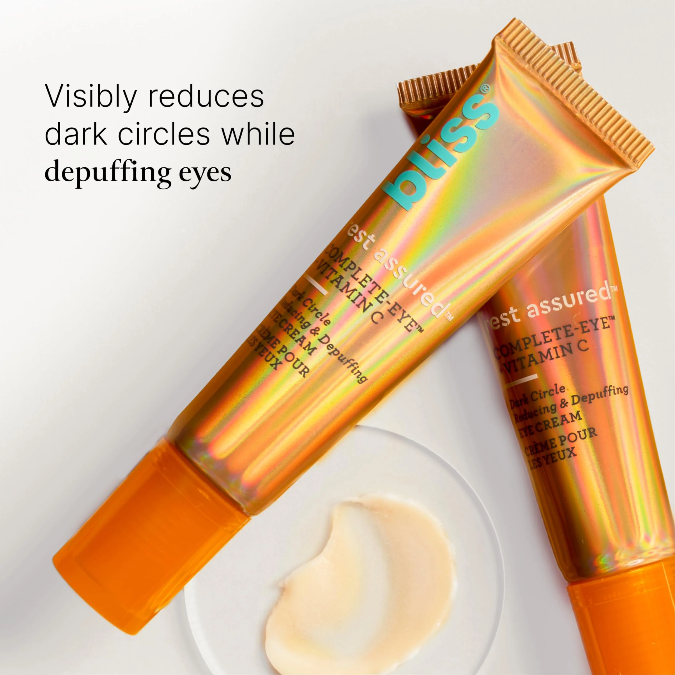 Bliss Rest Assured ™ Eye Cream with Vitamin C & Caffeine - 0.5 Fl Oz - Dark Circle Reducing & Depuffing Eye Cream - Clean - Vegan & Cruelty-Free - Image 9