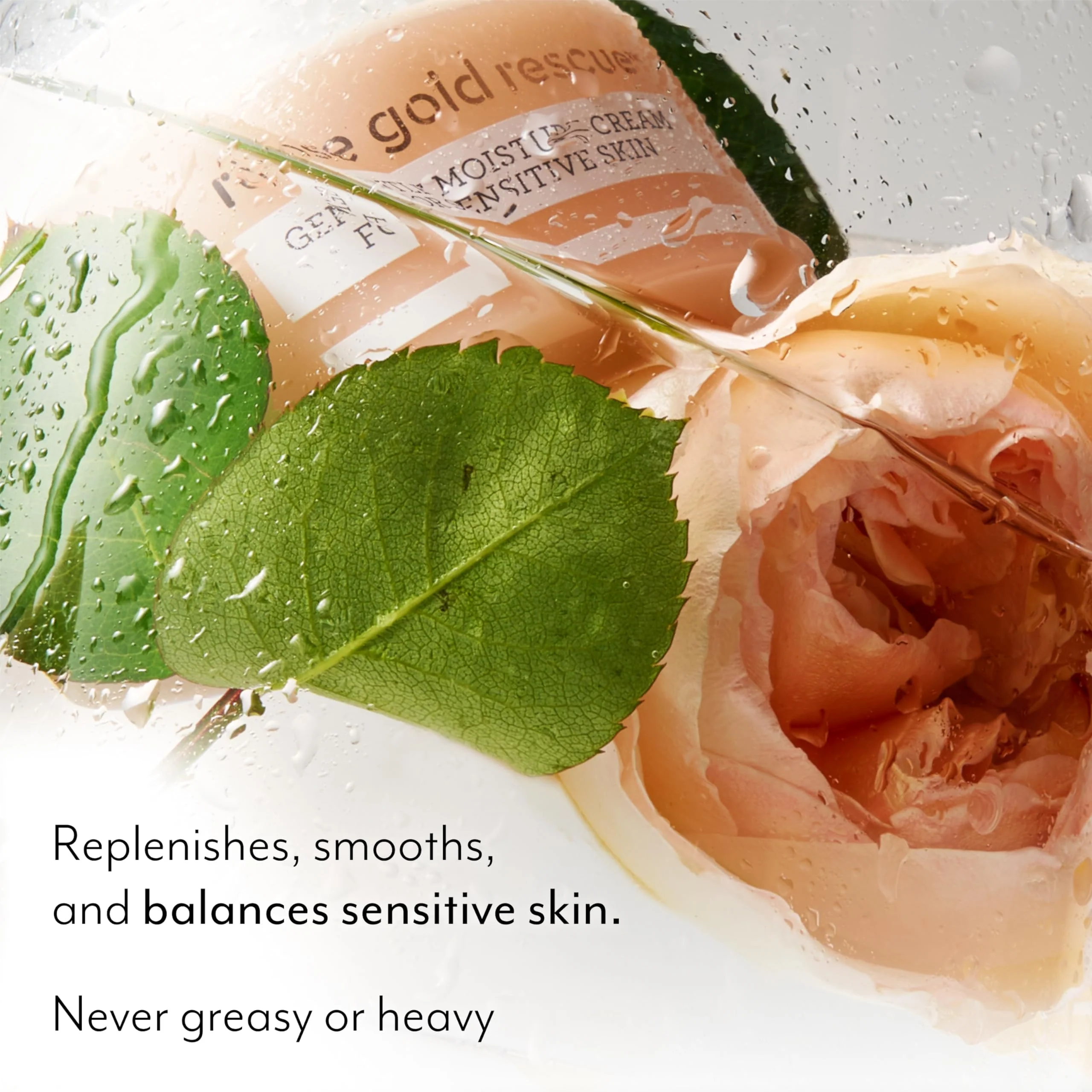Bliss Rose Gold Rescue Gentle Moisturizer for Sensitive Skin | Fragrance-Free, Calming Daily Hydration with Rose Water & Colloidal Gold| 1.7 oz - Image 9
