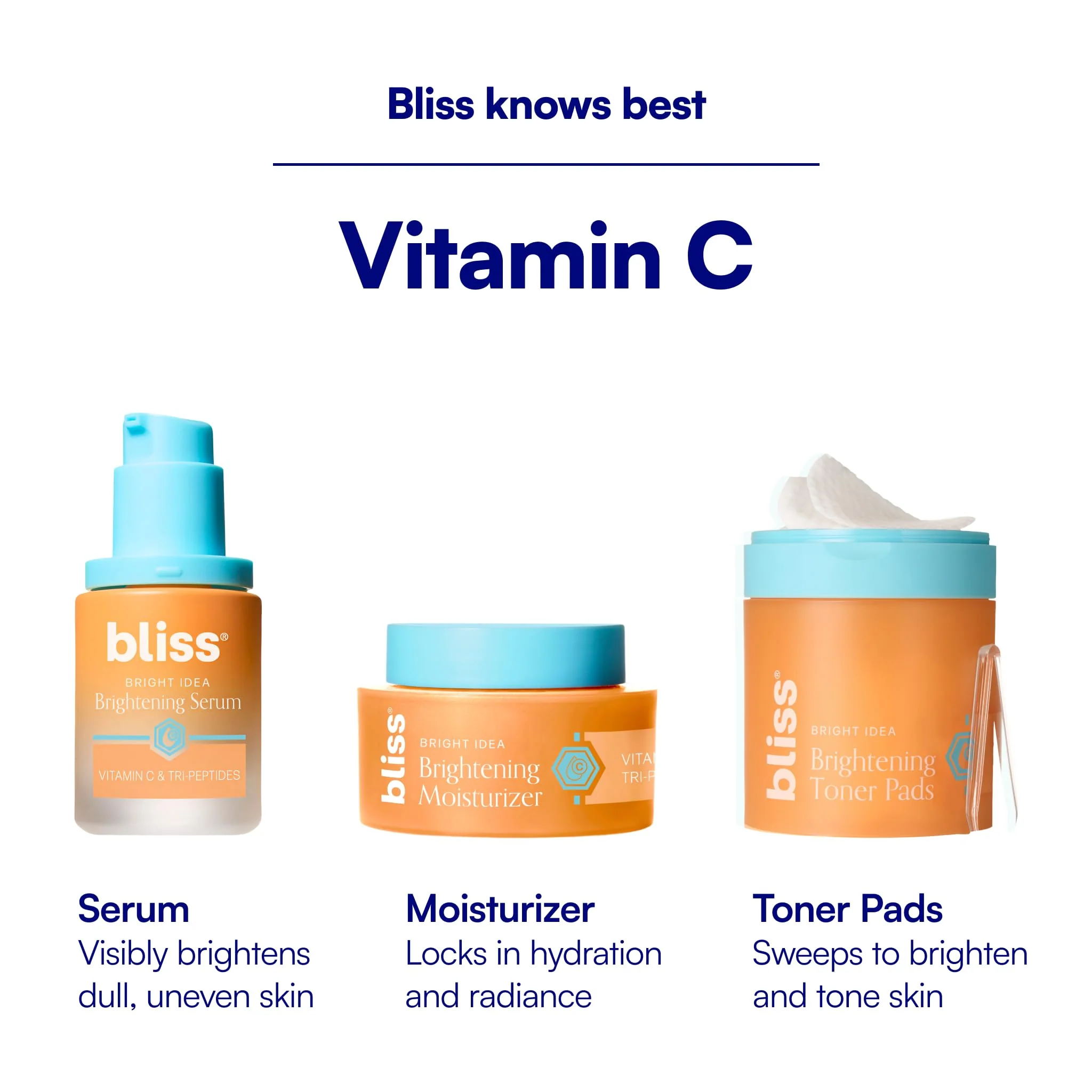 Bliss Vitamin C + Tri-Peptide Bright Idea Serum – 15% Brightening + Barrier Boost Complex for Radiant, Firm Skin – Anti-Aging Face Serum Boosts Collagen & Elasticity - 1 fl oz - Image 4