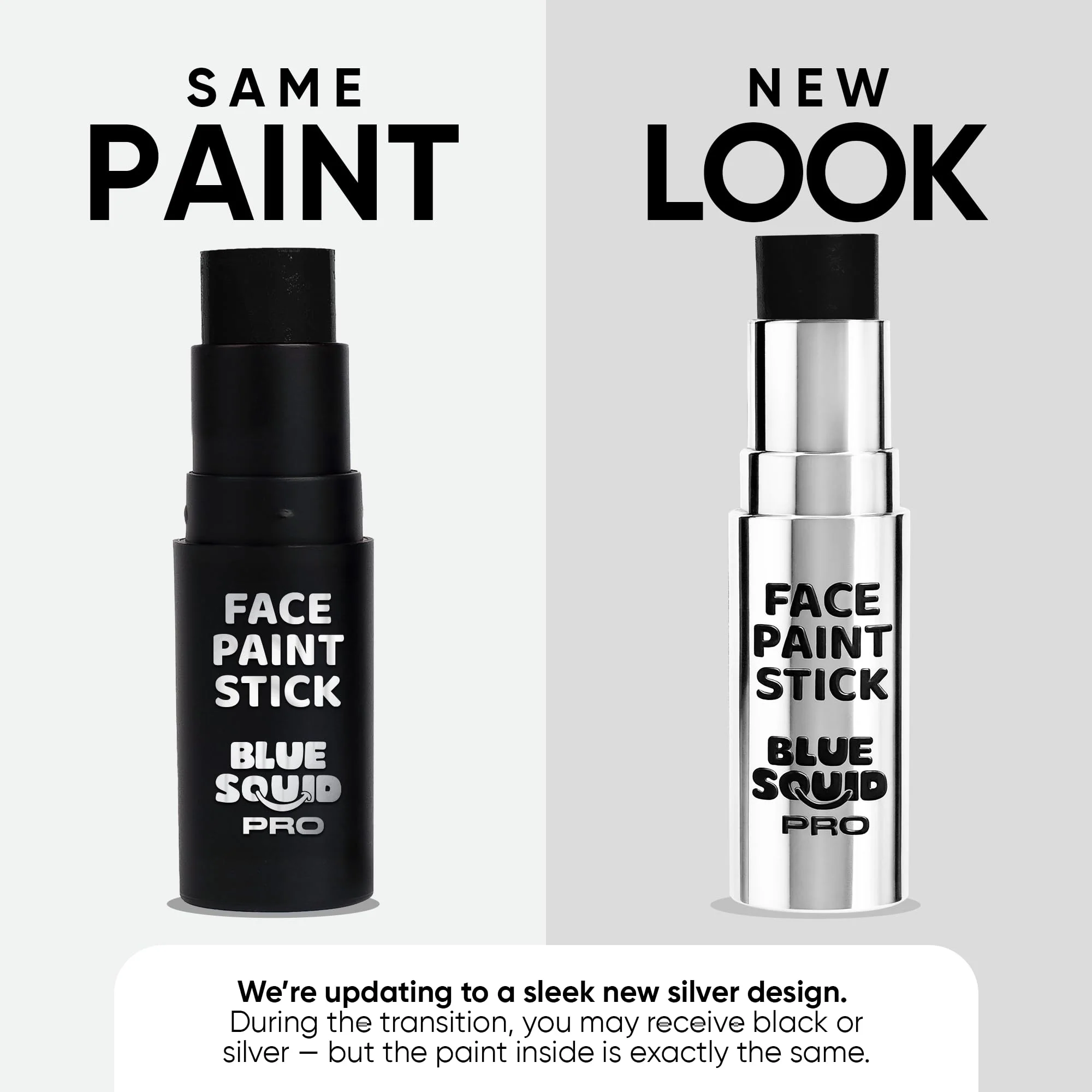 Blue Squid PRO Black Face Paint Stick - Waterproof Body Paint for Adults & Kids Eye Black Baseball, Eyeblack Softball - Vegan Hypoallergenic Twist-Up Non-Toxic Makeup Stick for Cosplay, Sports & SFX - Image 8