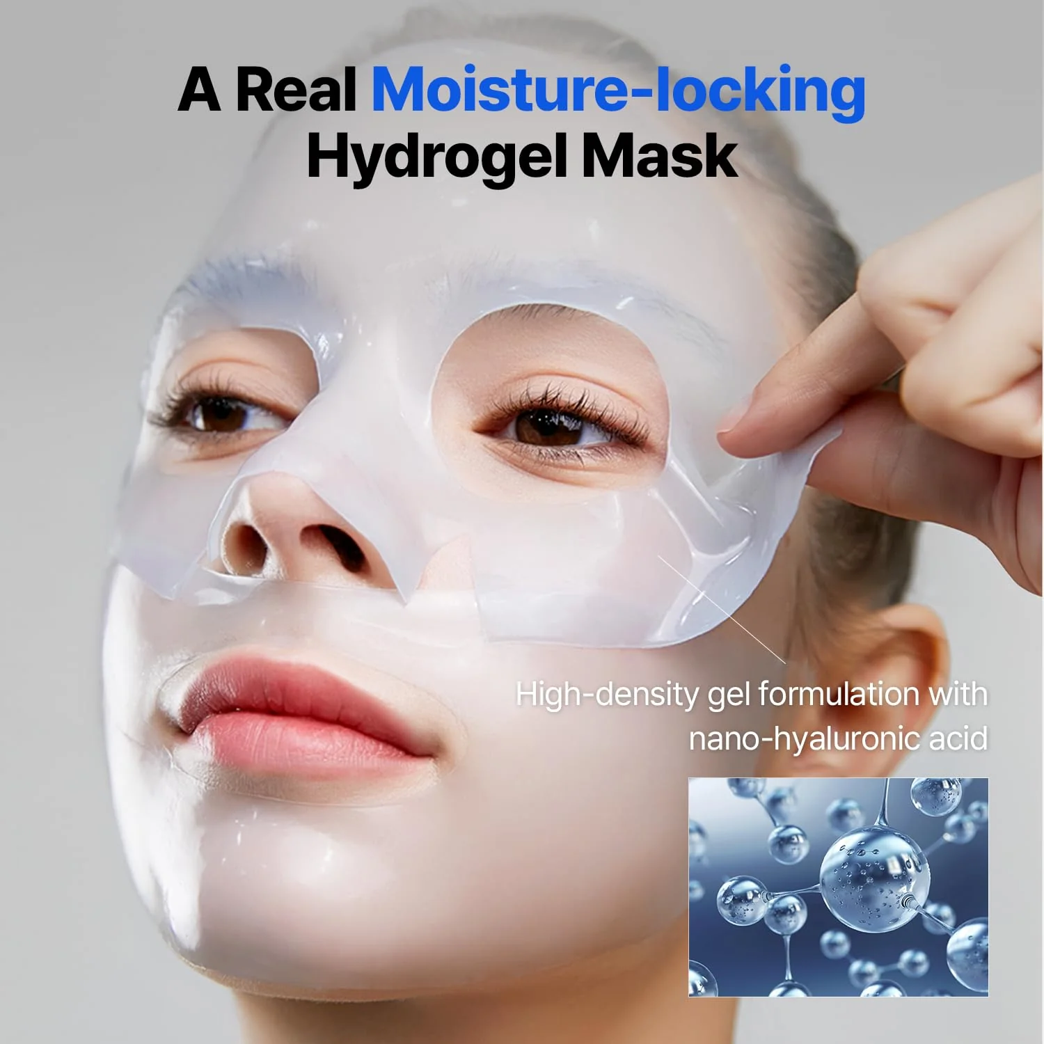 Bluelayer Water Dome Mask - Korean Overnight Collagen Face Mask for Glass Skin, Moisturizing and Firming with Hyaluronic Acid & Blue Agave - Pore Minimizing with Hydrogel Masks for Radiant Glow - 4EA - Image 8