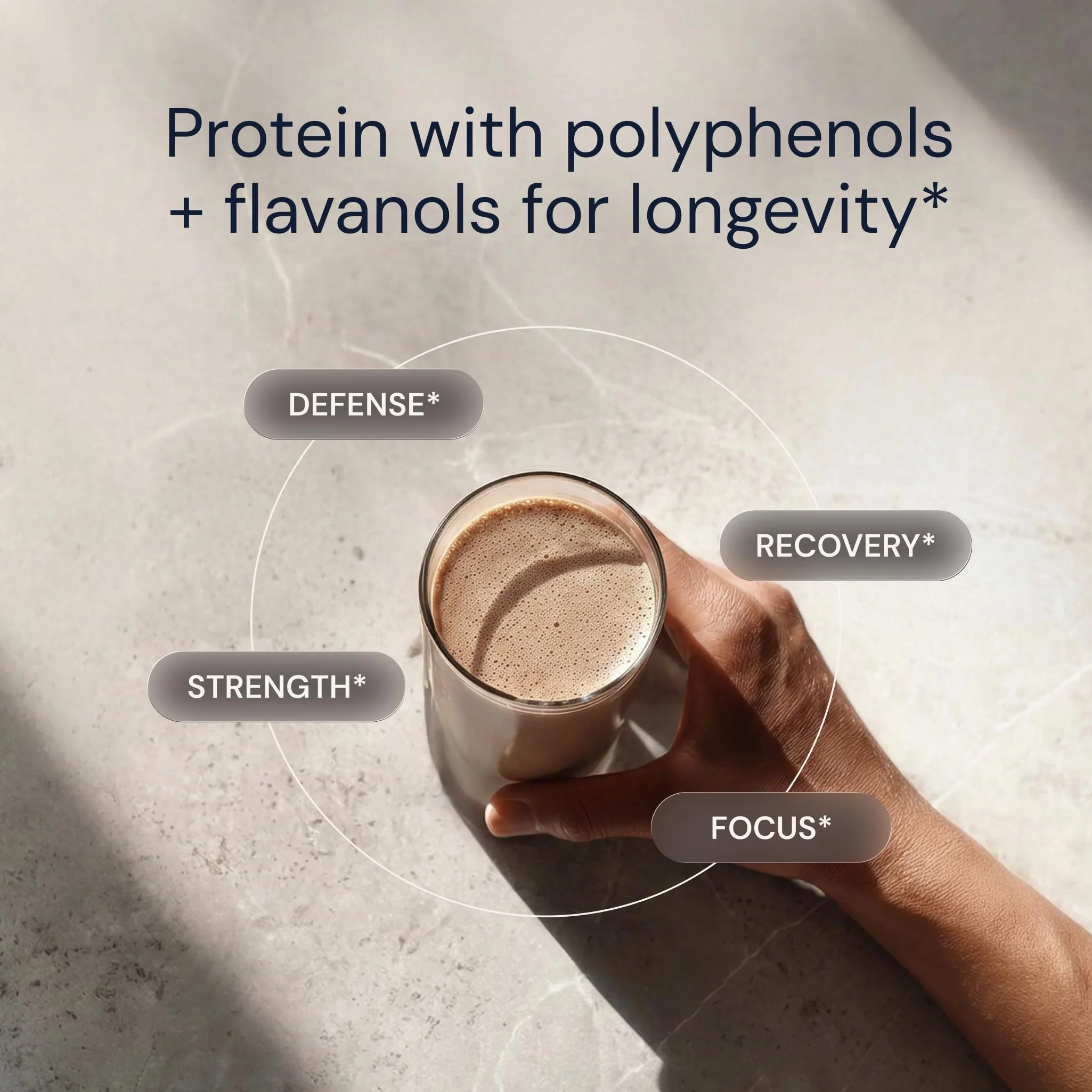 Blueprint Bryan Johnson Chocolate Protein Powder – Vegan Plant-Based Supplement with Cocoa Powder – Clean Ingredients – 26g Protein per Serving – Non-GMO – 30 Servings - Image 6