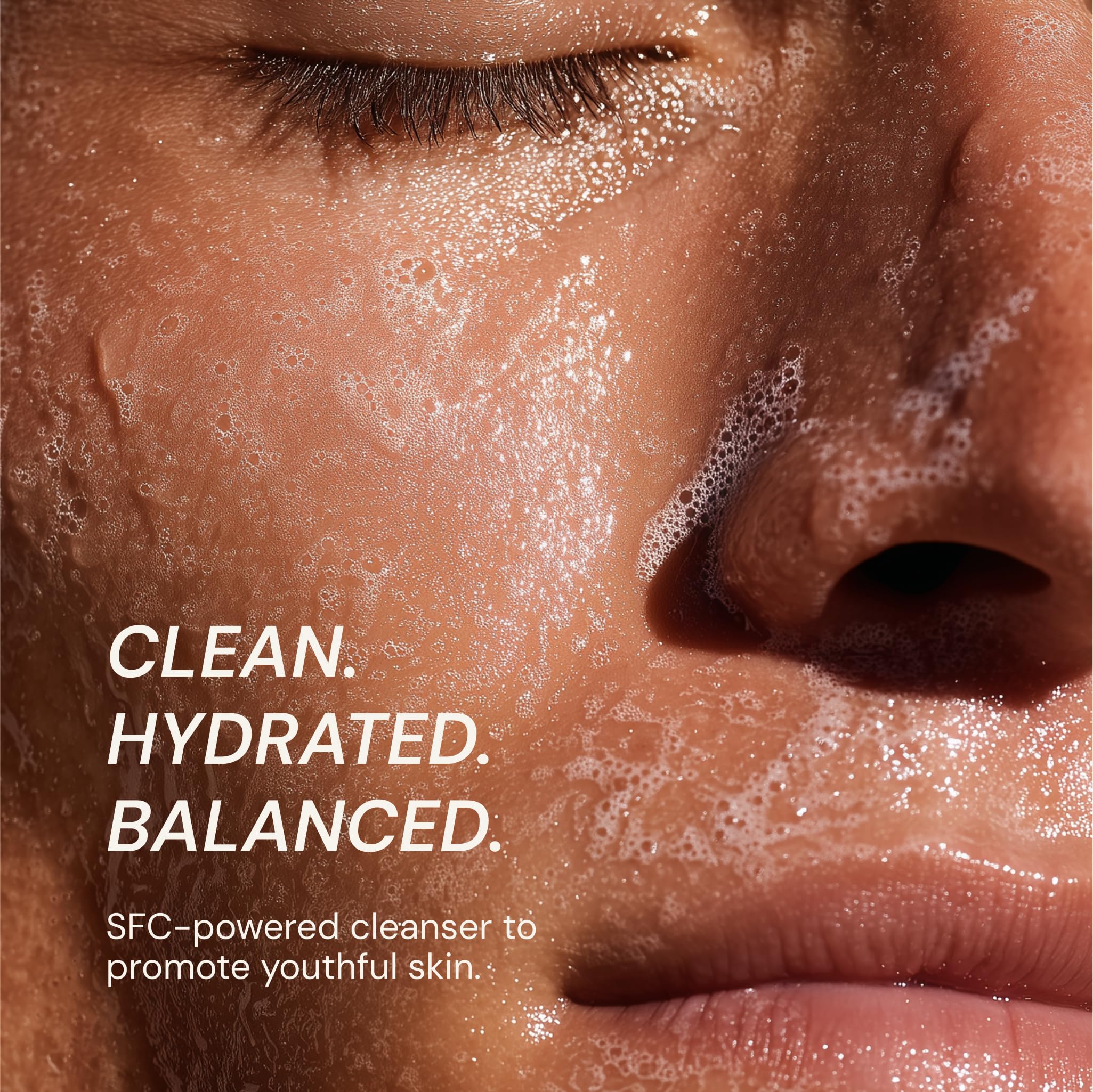Blueprint Bryan Johnson Gentle Facial Cleanser with SFC & Hyaluronic Acid – Age-Defying Gel Cleanser for Firm, Balanced & Hydrated Skin – Vegan • Fragrance-Free - Image 6