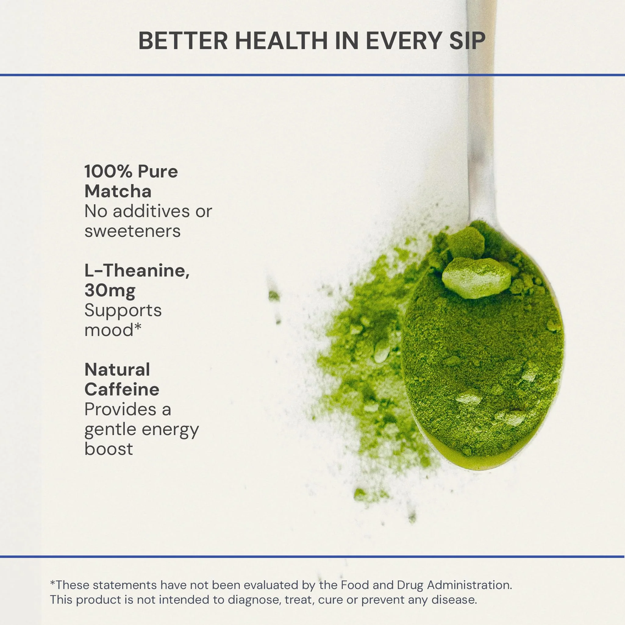 Blueprint Bryan Johnson Matcha Powder – Ceremonial Grade Japanese Matcha – Green Tea for Energy & Focus – Natural Caffeine, Antioxidant-Rich – 30mg L-Theanine- 30 Servings - Image 4