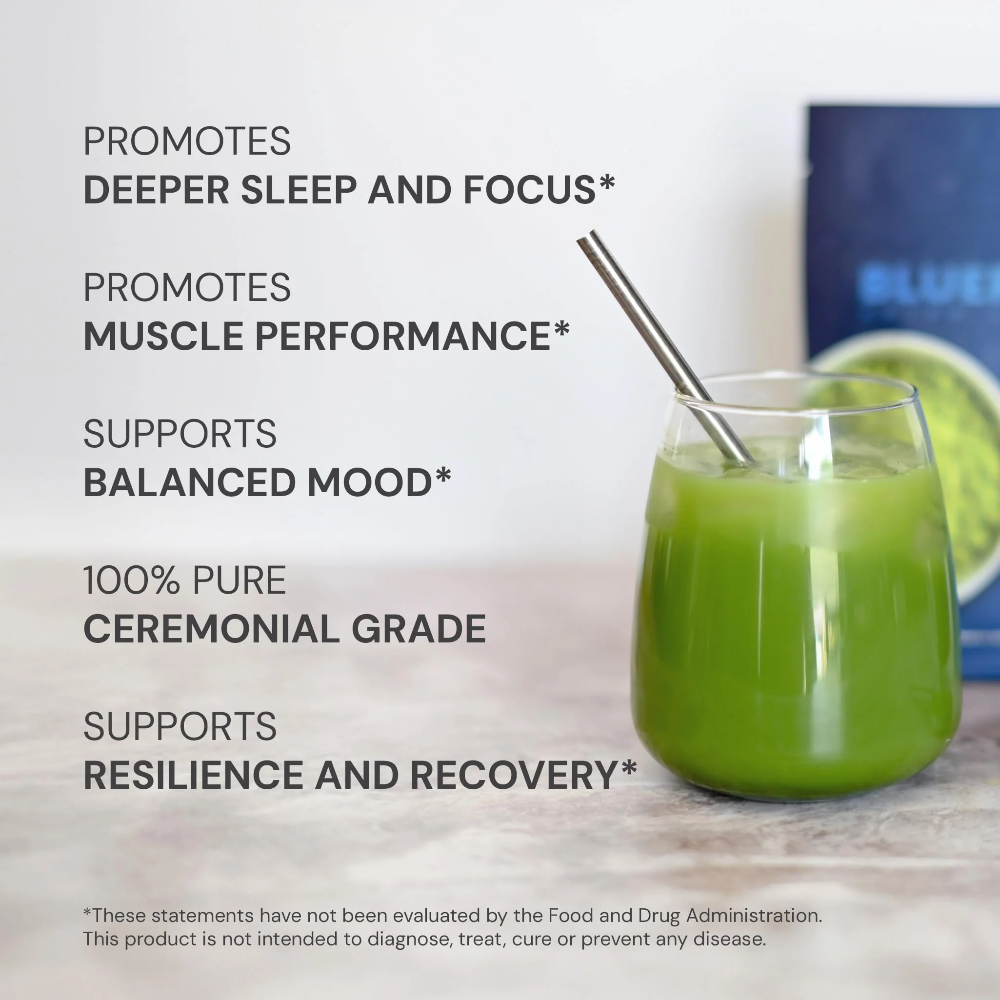Blueprint Bryan Johnson Matcha Powder – Ceremonial Grade Japanese Matcha – Green Tea for Energy & Focus – Natural Caffeine, Antioxidant-Rich – 30mg L-Theanine- 30 Servings - Image 6