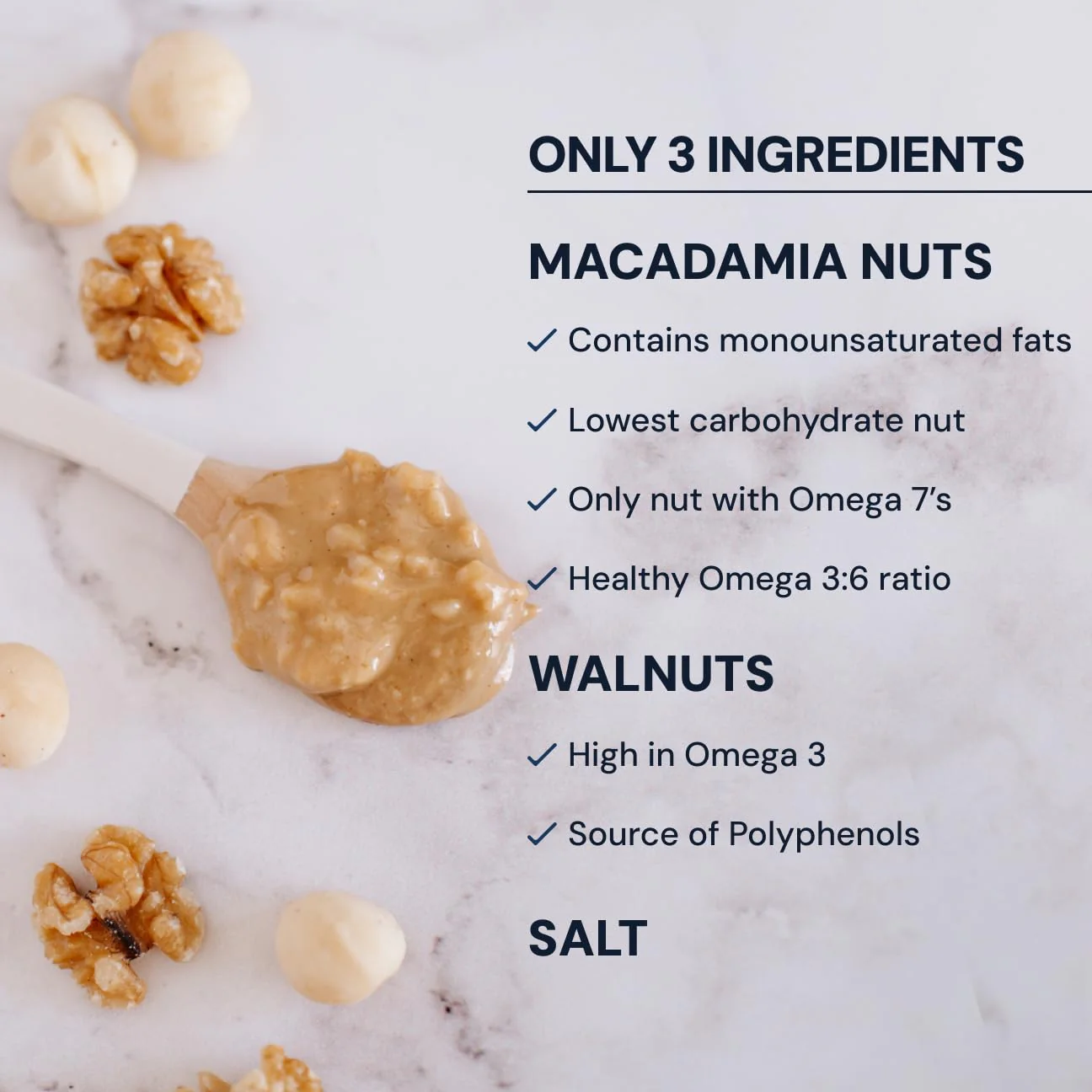 Blueprint Bryan Johnson Nutty Butter – Chunky Macadamia Nut Butter with Walnut – No Palm Oil, No Added Sugar – Just 3 Ingredients – Keto, Vegan, Paleo – Low Carb Nut Butter Snack – 8.8oz Jar - Image 5