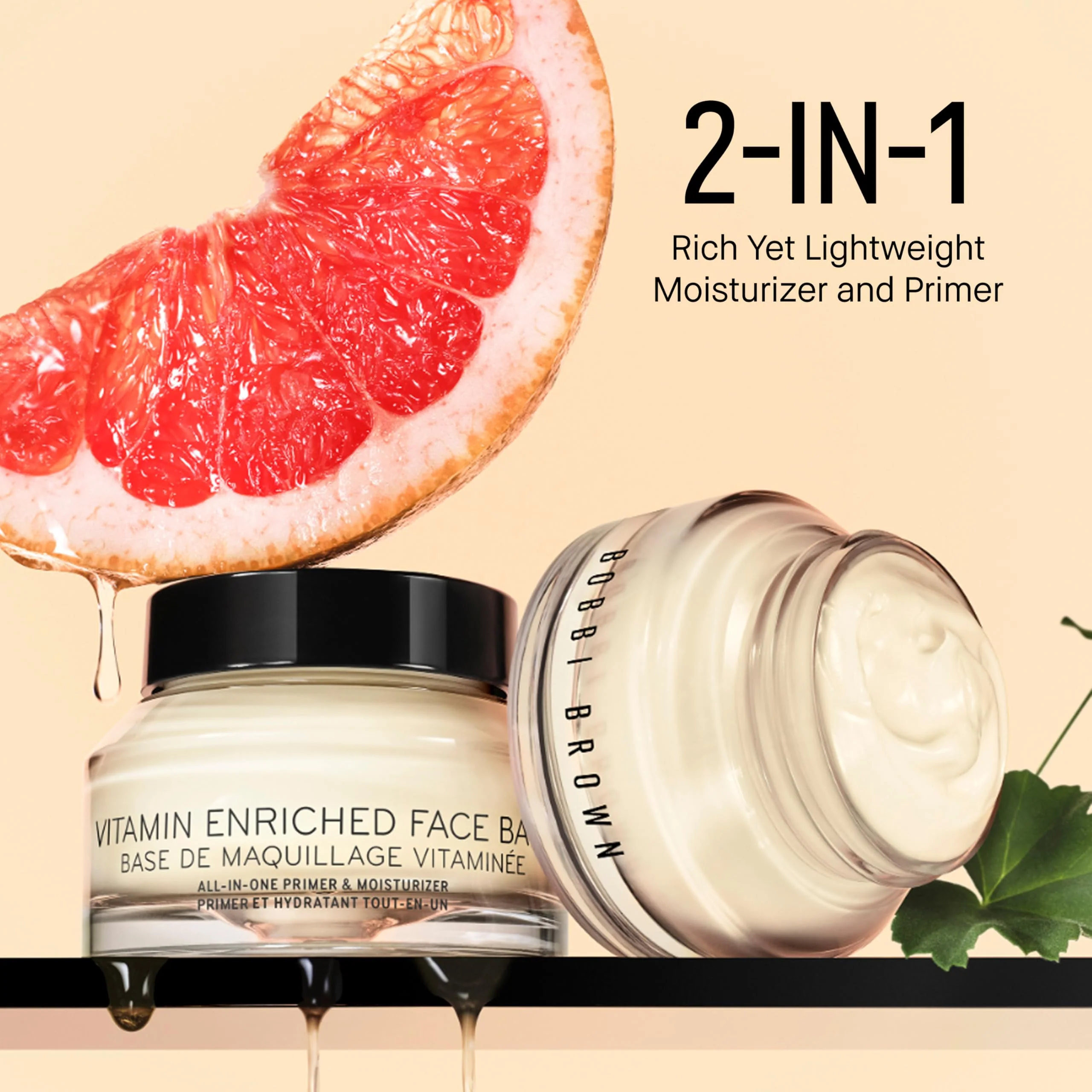 Bobbi Brown Vitamin Enriched Face Base | 2-in-1 Moisturizer & Hydrating Primer | Shea Butter, Hyaluronic Acid, & Vitamins, 0.5 Fl Oz - Image 3