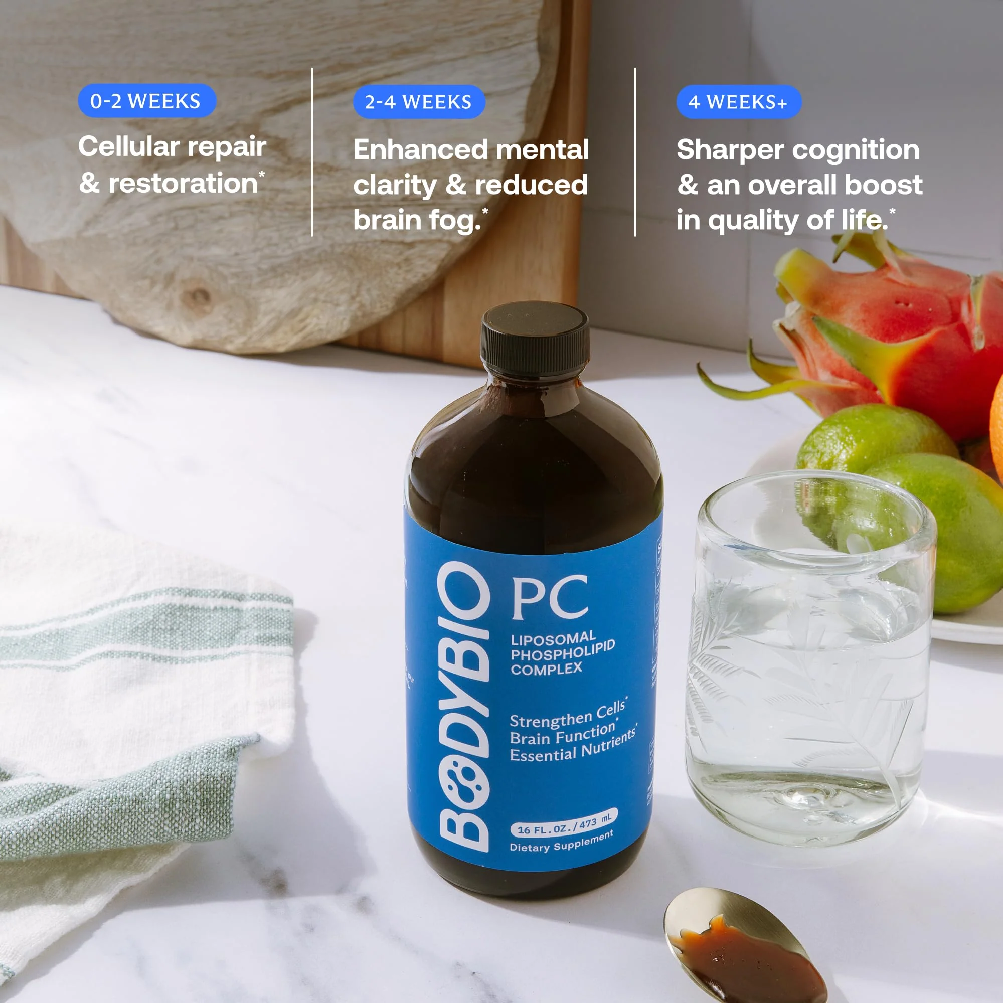BodyBio PC - Phosphatidylcholine for Brain Health, Mental Clarity, Cognitive Function, Cellular Repair & Healthy Aging, Phospholipid Complex Supplement for Gentle Daily Detox - Image 6
