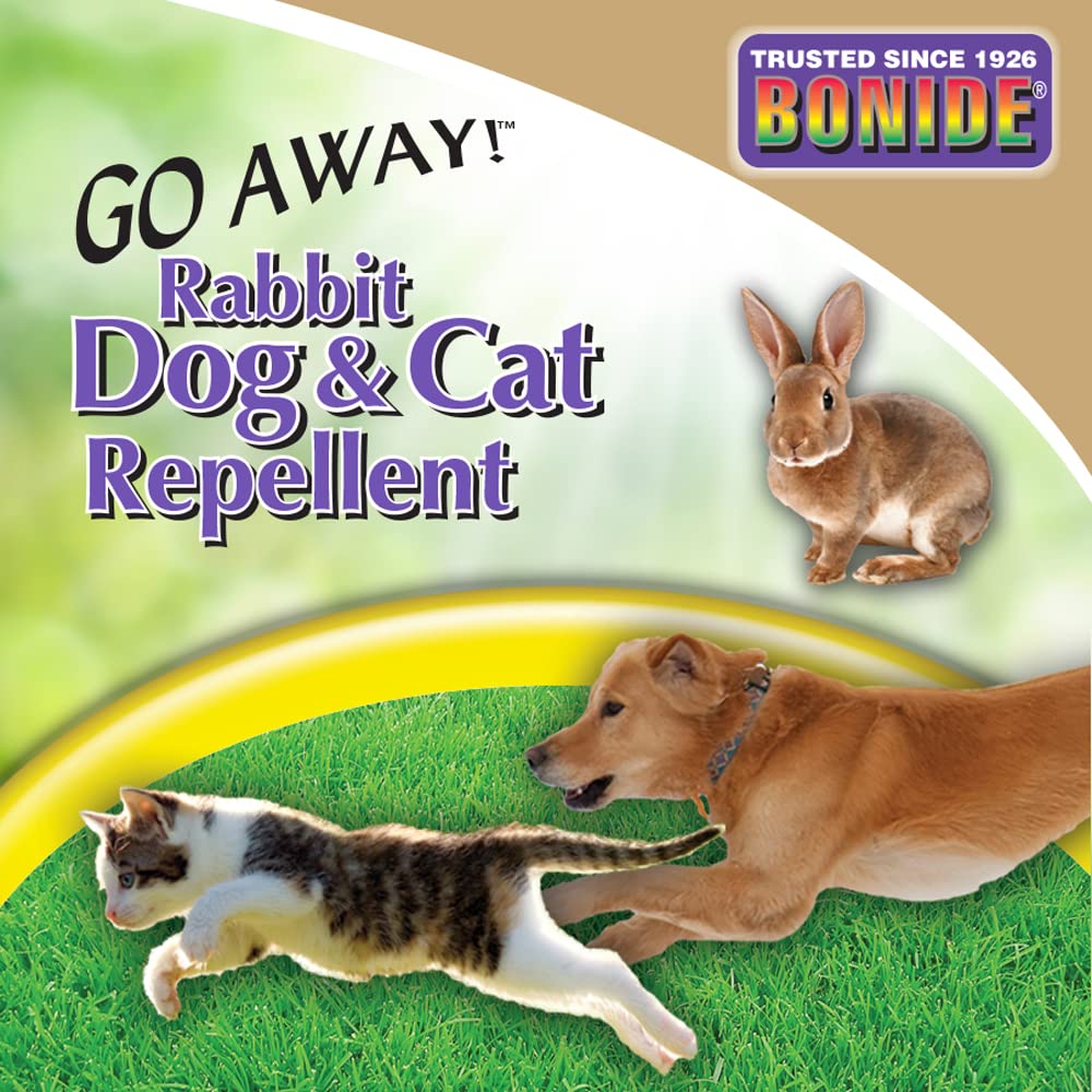 Bonide Go Away! Rabbit, Dog, & Cat Repellent Granules, 1 lb Ready-to-Use, Keep Dogs off Lawn, Garden, Mulch & Flower Beds - Image 3