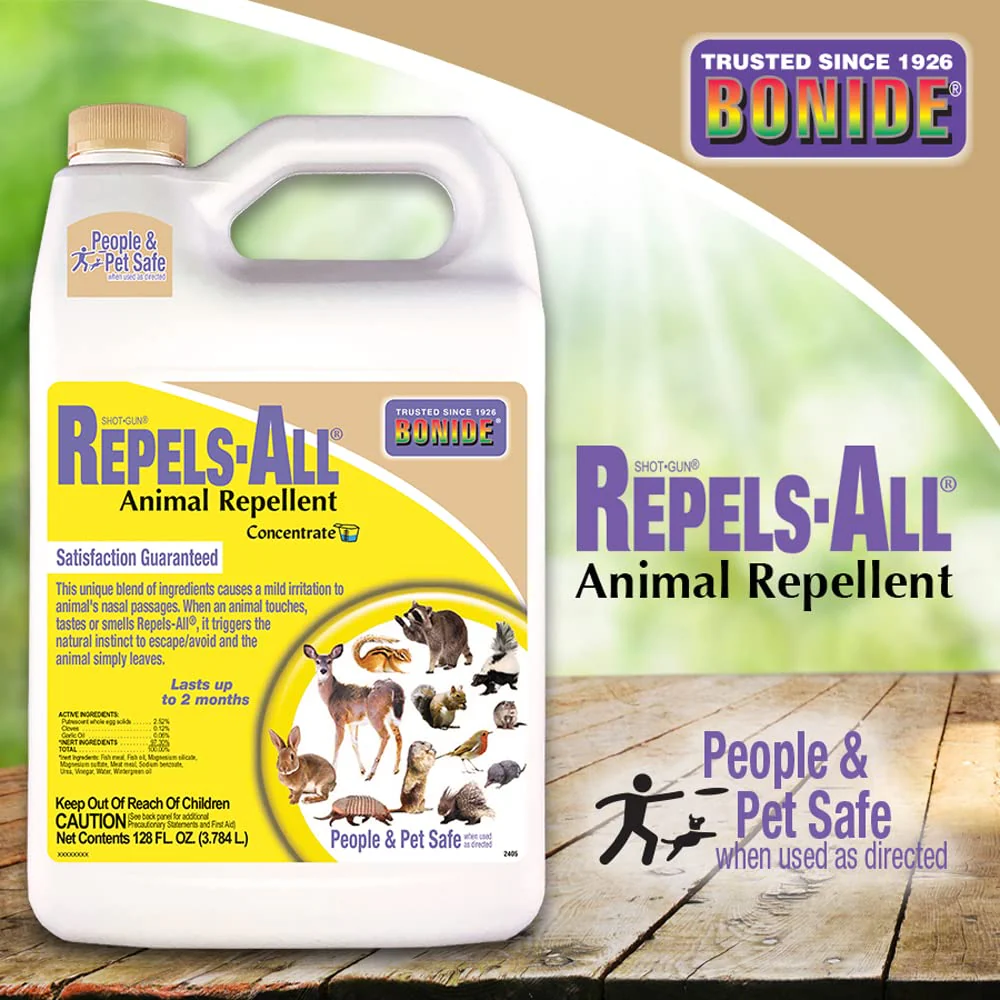 Bonide Repels-All Animal Repellent, 128 oz Concentrate for Outdoor Pest Control, Deter Deer from Garden, People & Pet Safe - Image 5