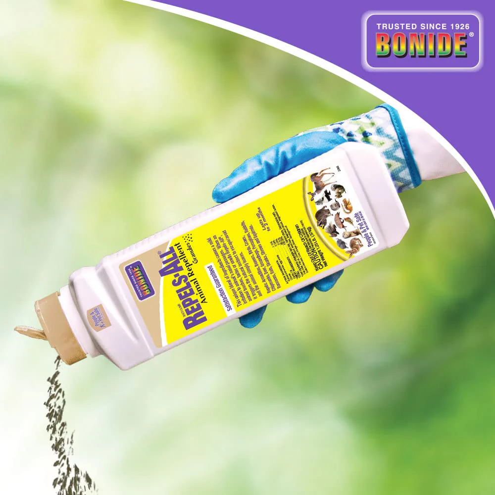 Bonide Repels-All Animal Repellent Granules, 1.25 lbs. Ready-to-Use Pellets Deter Pests from Lawn & Garden, Long Lasting Control - Image 4