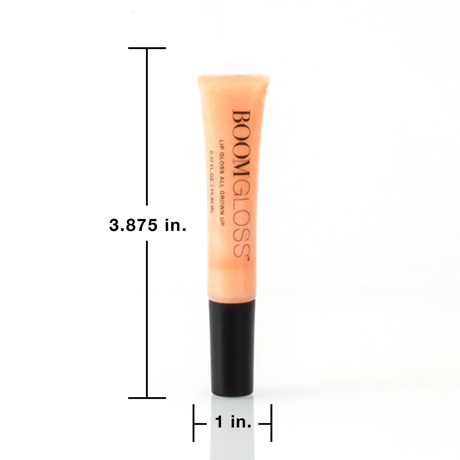 Boom Gloss ™ Non-Sticky, Hydrating Lipgloss for Radiant Shine, Moisturizing Lip Gloss with Olive Squalene, Rosehip Oil, Kukui Seed Oil, Sheer, Natural Finish - Peach Nude Tint - Image 2