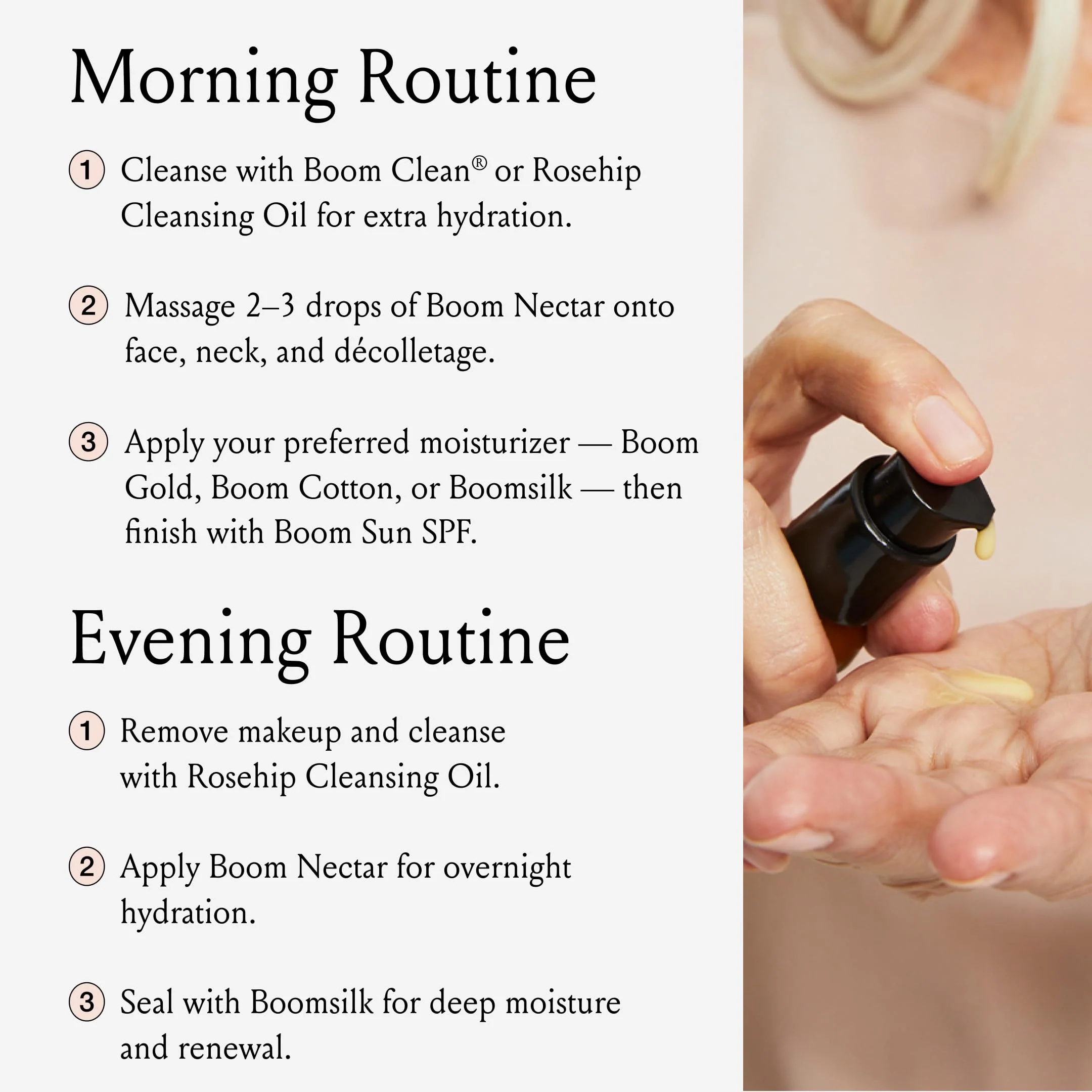 Boom Nectar ® Deep Moisturizing Eye & Face Serum for Sensitive Skin, Facial Serums for Aging Skin to Hydrate and Renew Complexion, Vitamin C Serum from BOOM Beauty by Cindy Joseph - 1.7 Oz - Image 4