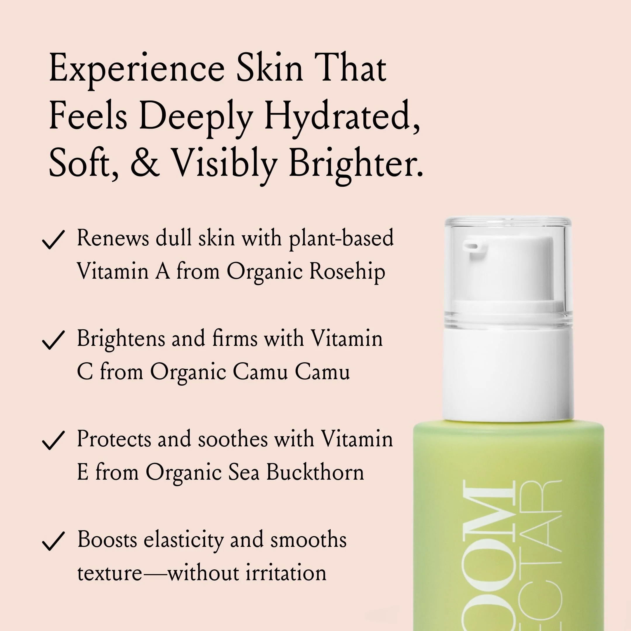 Boom Nectar ® Deep Moisturizing Eye & Face Serum for Sensitive Skin, Facial Serums for Aging Skin to Hydrate and Renew Complexion, Vitamin C Serum from BOOM Beauty by Cindy Joseph - 1.7 Oz - Image 7