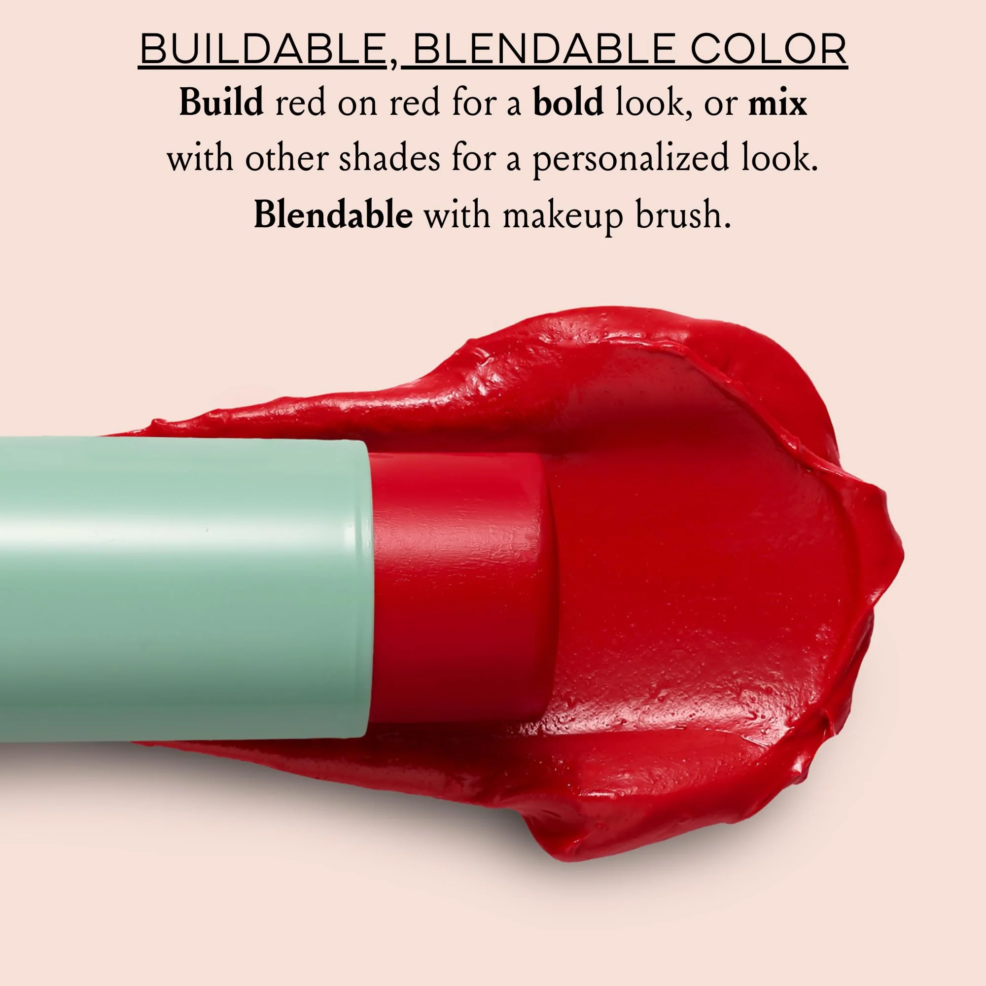 Boomstick Parisian Red - 3-in-1 Cream Blush Stick for Eyes, Lips & Cheek, Long-Wearing Blendable & Building Color Vegan Lipstick Pen for All Skin By Cindy Joseph - Image 4