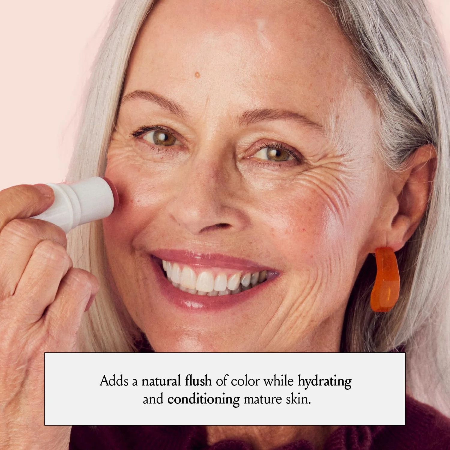 Boomstick Rose Nude ® All-in-One Cream Blush for Cheeks, Eyes & Lips, Long-Wearing, Blendable Makeup Blush Stick for Mature Skin, Cruelty-Free Lip Cheek Tint with Skincare Benefits - Image 6