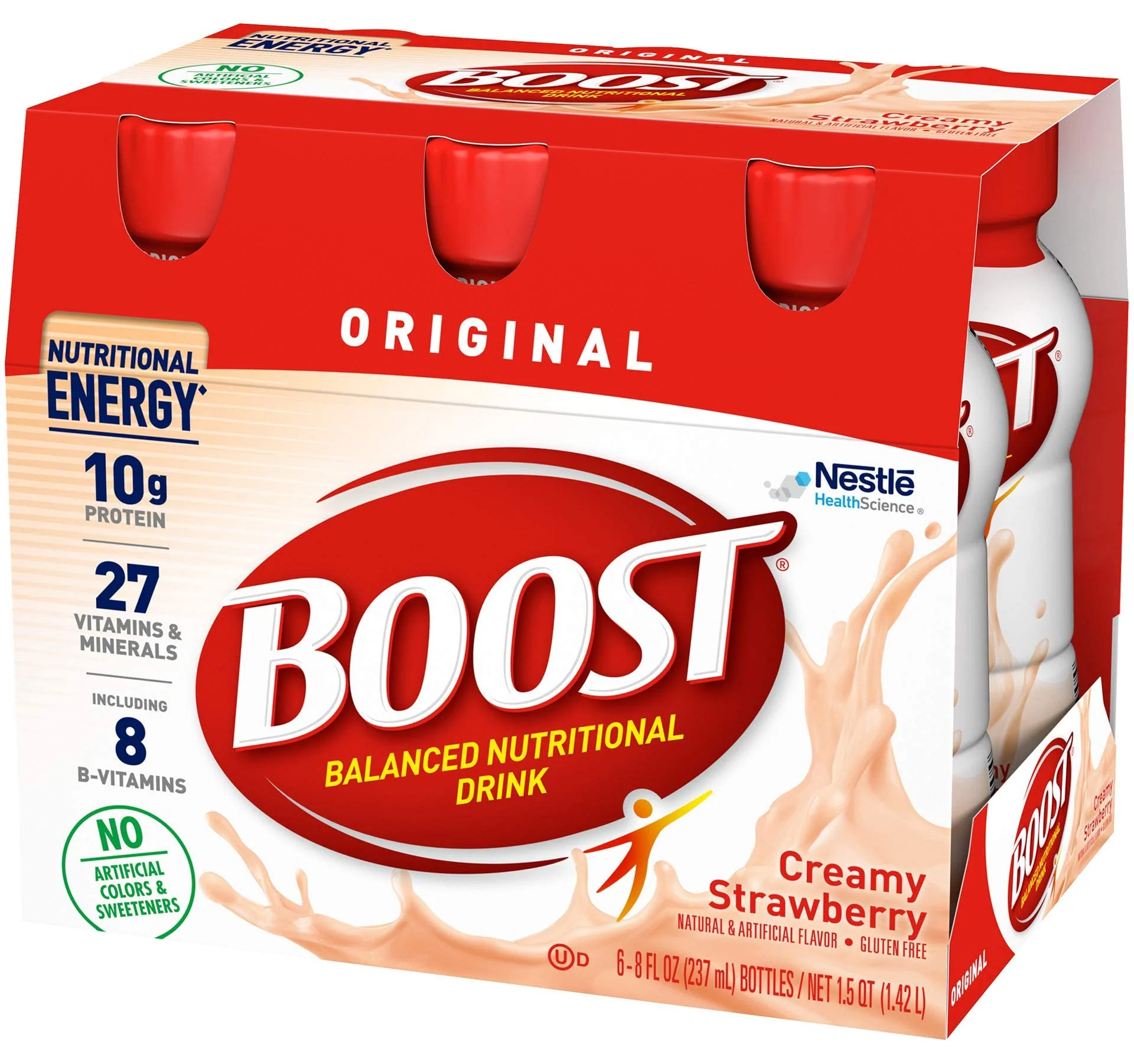 BOOST Original Balanced Nutritional Drink, Creamy Strawberry, 8 FL OZ (Pack of 6) - Image 6