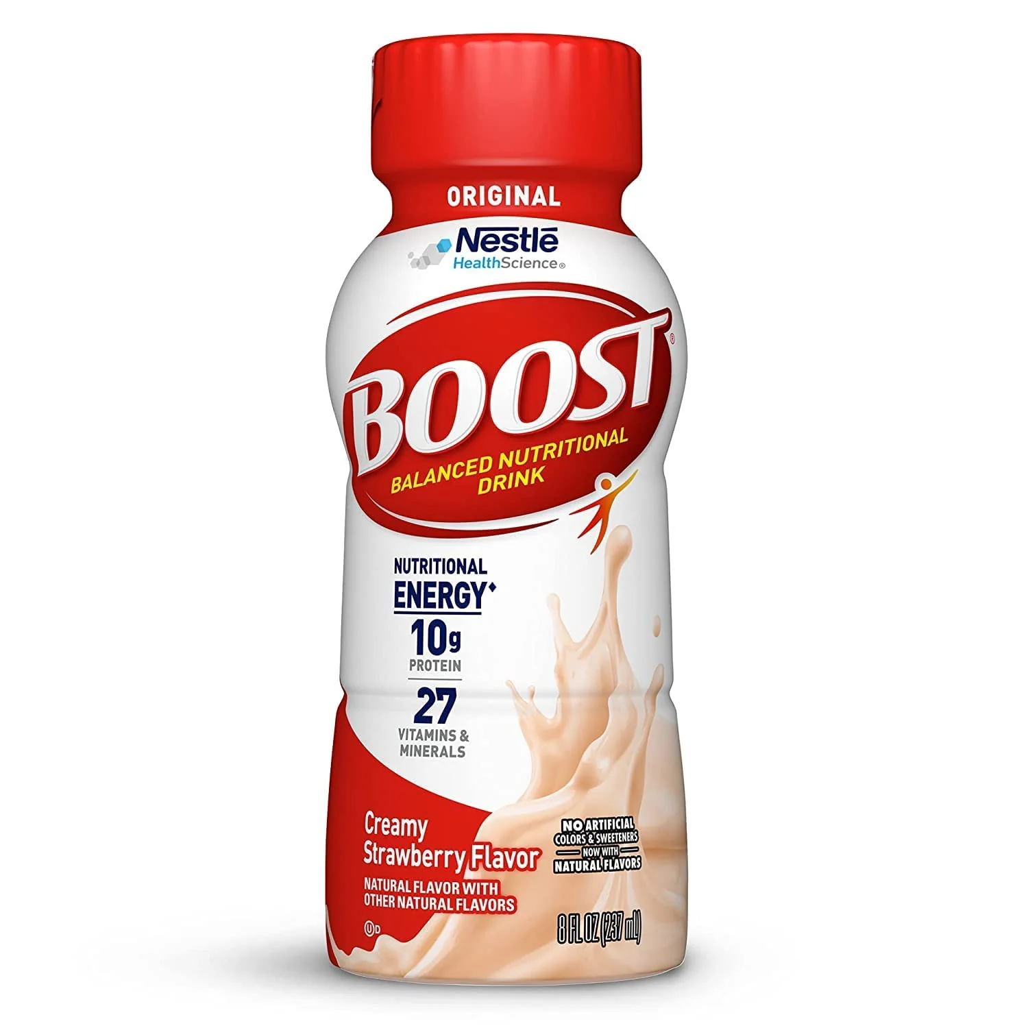 BOOST Original Balanced Nutritional Drink, Creamy Strawberry, 8 FL OZ (Pack of 6) - Image 8
