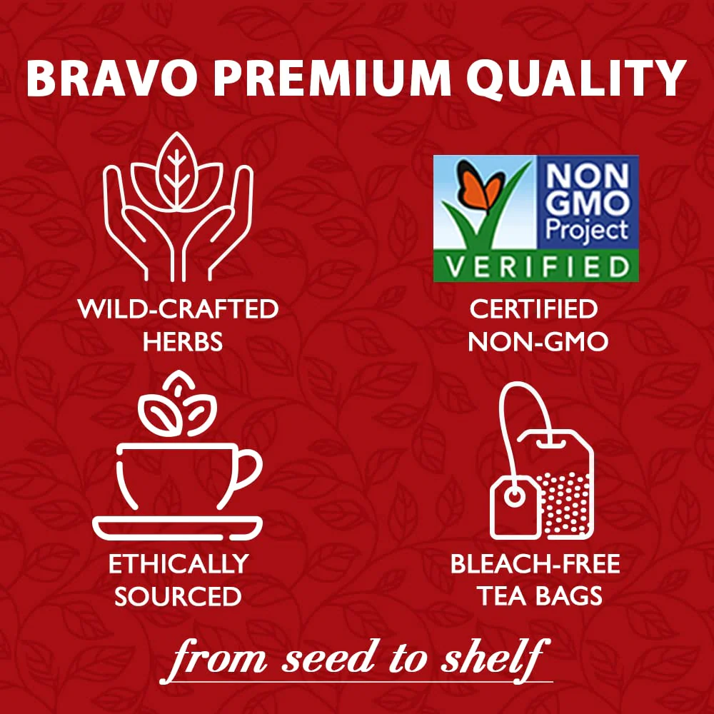 Bravo Tea Absolute Rhodiola Herbal Tea Caffeine Free, 20 Tea Bags - Image 9