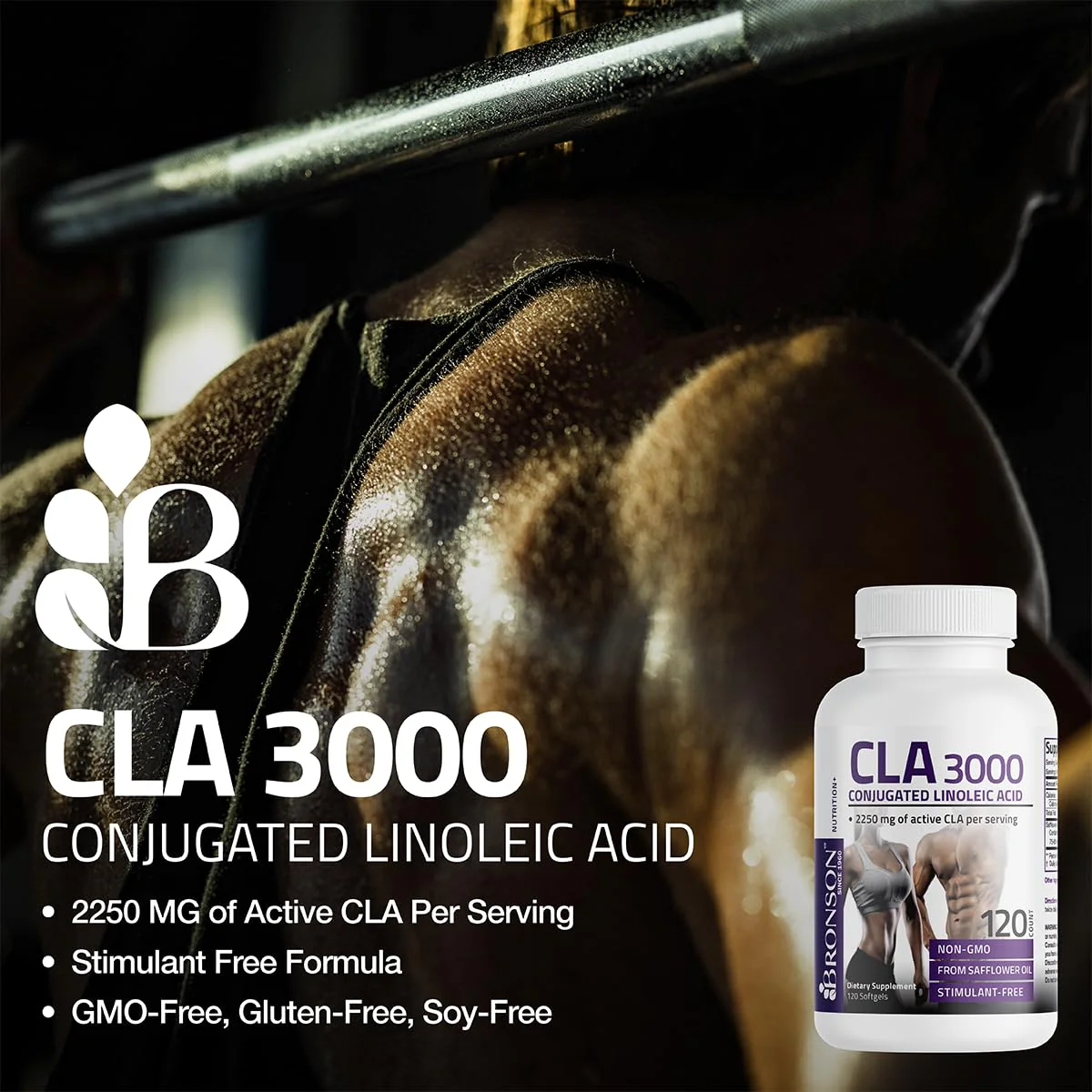 Bronson CLA 3000 Extra High Potency Supports Healthy Weight Management Lean Muscle Mass Non-Stimulating Conjugated Linoleic Acid, 90 Softgels - Image 7