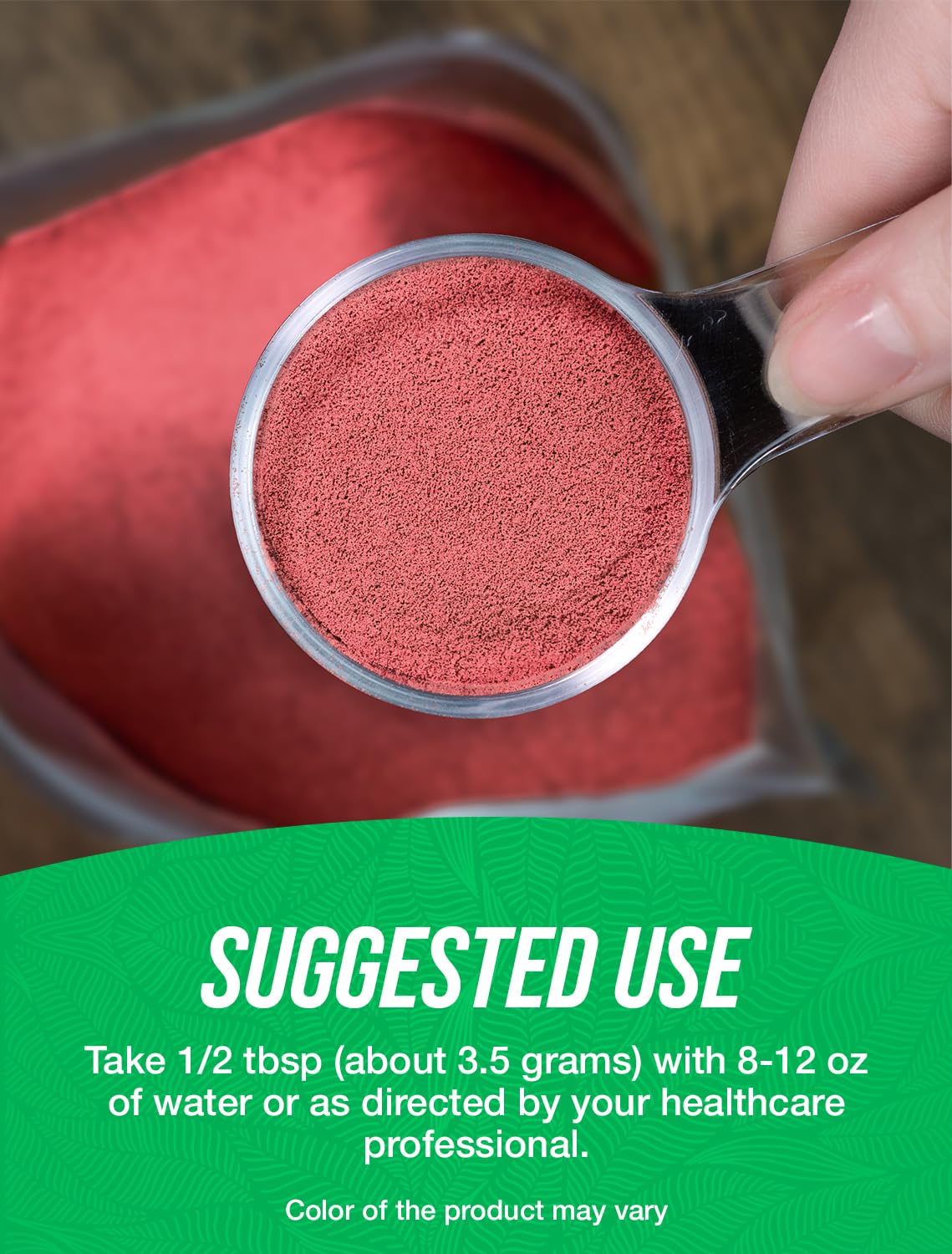 BulkSupplements.com Organic Beet Root Powder - Superfood Supplement, Beet Root Supplements - Vegan & Gluten Free, 3.5g per Serving, 500g (1.1 lbs) (Pack of 1) - Image 3