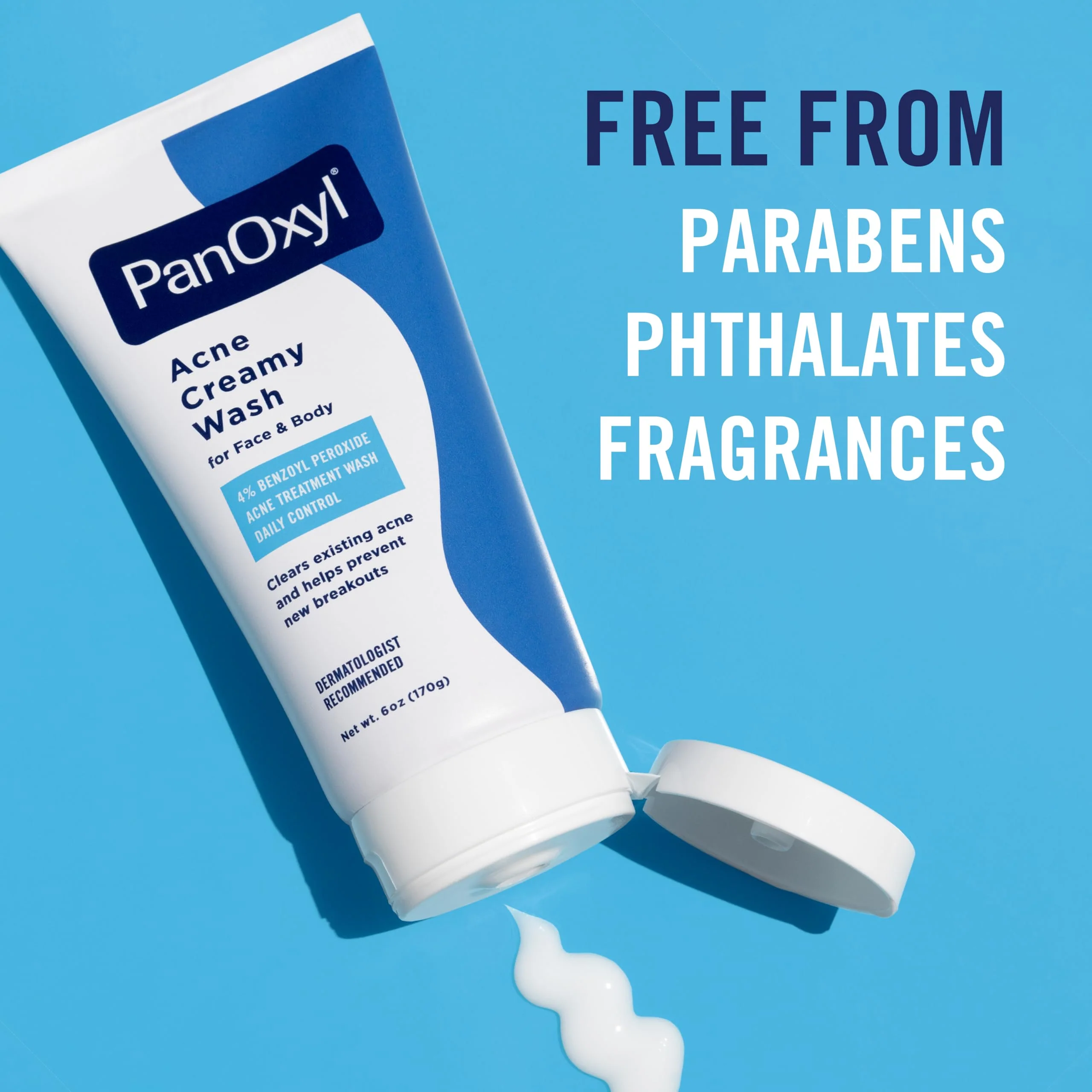 Bundle of PanOxyl Acne Foaming Wash Benzoyl Peroxide 10% Maximum Strength Antimicrobial, 5.5 Oz + PanOxyl PM Balancing Repair Moisturizer with Niacinamide, Ceramides and Cica, 3 oz - Image 5