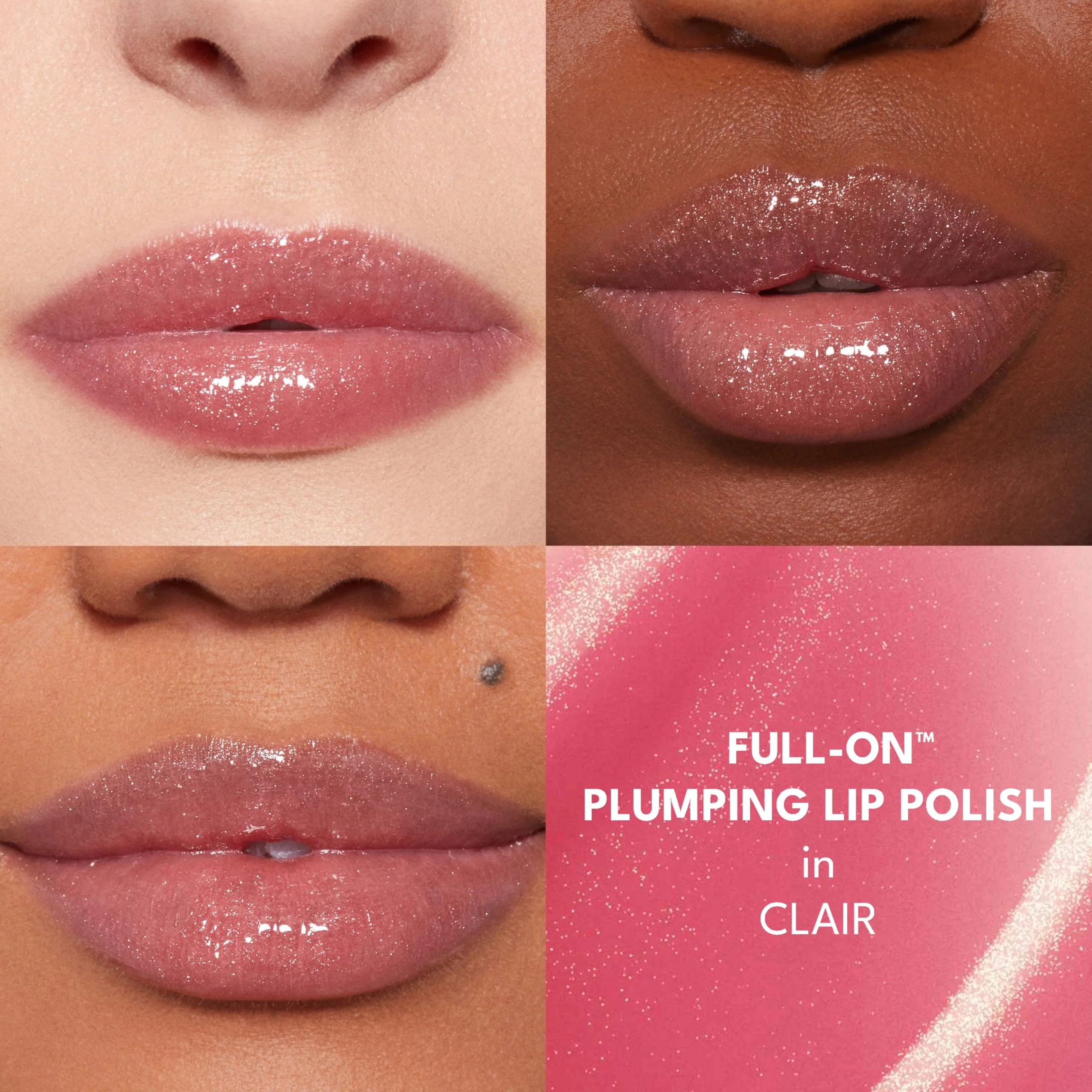 Buxom Full-On Plumping Lip Polish, Tinted Lip Plumper Gloss with Peptides & Vitamin E, High-Shine Lip Gloss that Nourishes, Vegan, AO Clair (Pinky Mauve with Golden Shimmer) - Image 8