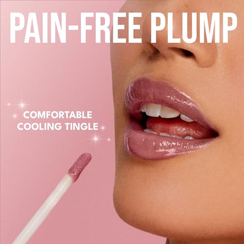 Buxom Full-On Tinted Lip Plumper Gloss, High-Shine Moisturizing Lip Gloss with Peptides and Vitamin E, Vegan Formula, AM Kelly (Bubble Gum Pink Sparkle) - Image 6