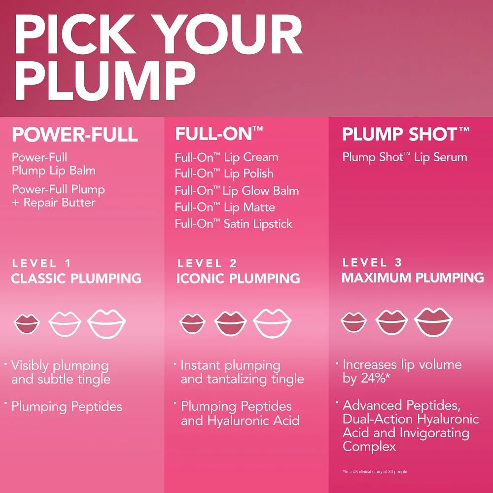 Buxom Plump Shot Peptides Lip Serum, Dreamy Dolly - Image 3
