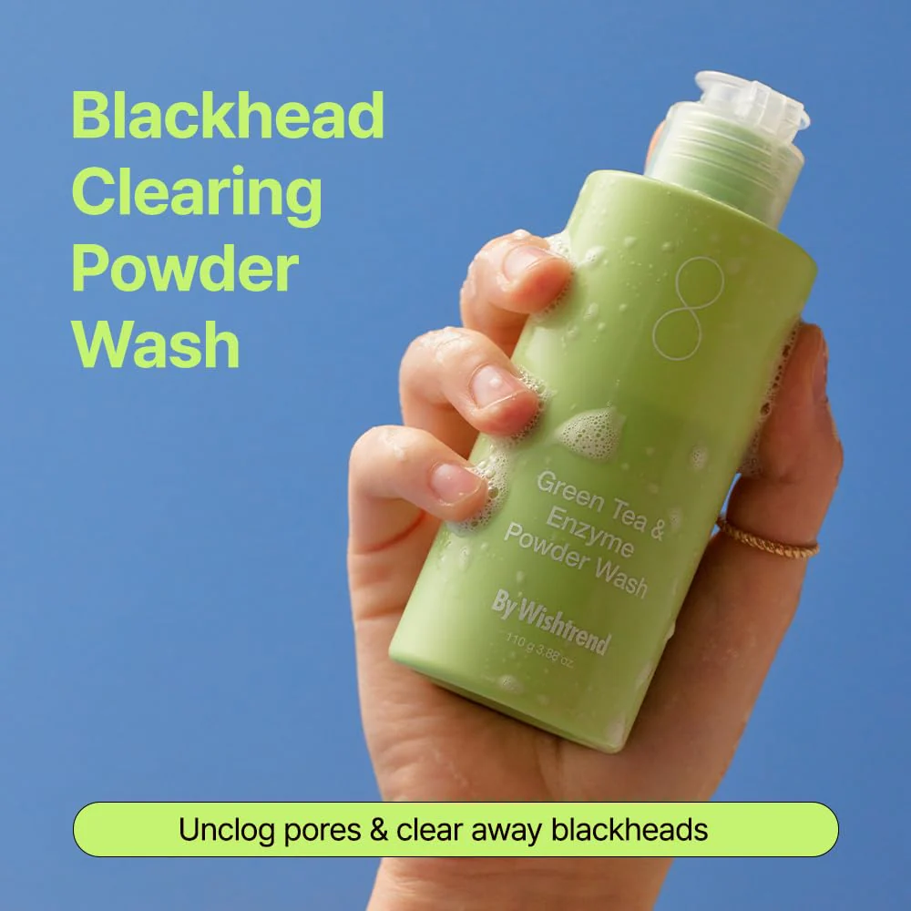 BY WISHTREND Green Tea & Enzyme Powder Wash, Gentle Face Wash for Sensitive Skin, Removes Impurities, Facial Cleanser for Dry Skin, Korean Skincare, Fragrance Free, 110g / 3.88 Oz - Image 9
