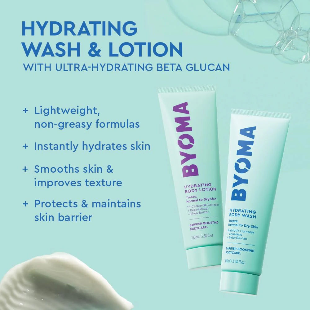 BYOMA Body Care Holiday Gift Set (6-Piece Kit) - Hydrating, Brightening & Sensitive Body Wash & Lotion - Travel Size, Supports Skin Barrier - Image 7