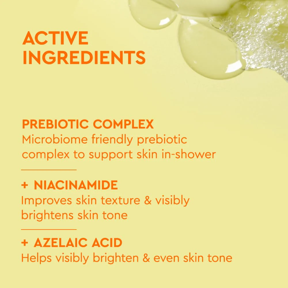 BYOMA Brightening Body Wash - Creamy Formula with Niacinamide & Azelaic Acid for Dull, Dehydrated Skin - Brightens & Evens Tone - Skin Barrier Repair - 16.9 Fl. Oz - Image 6