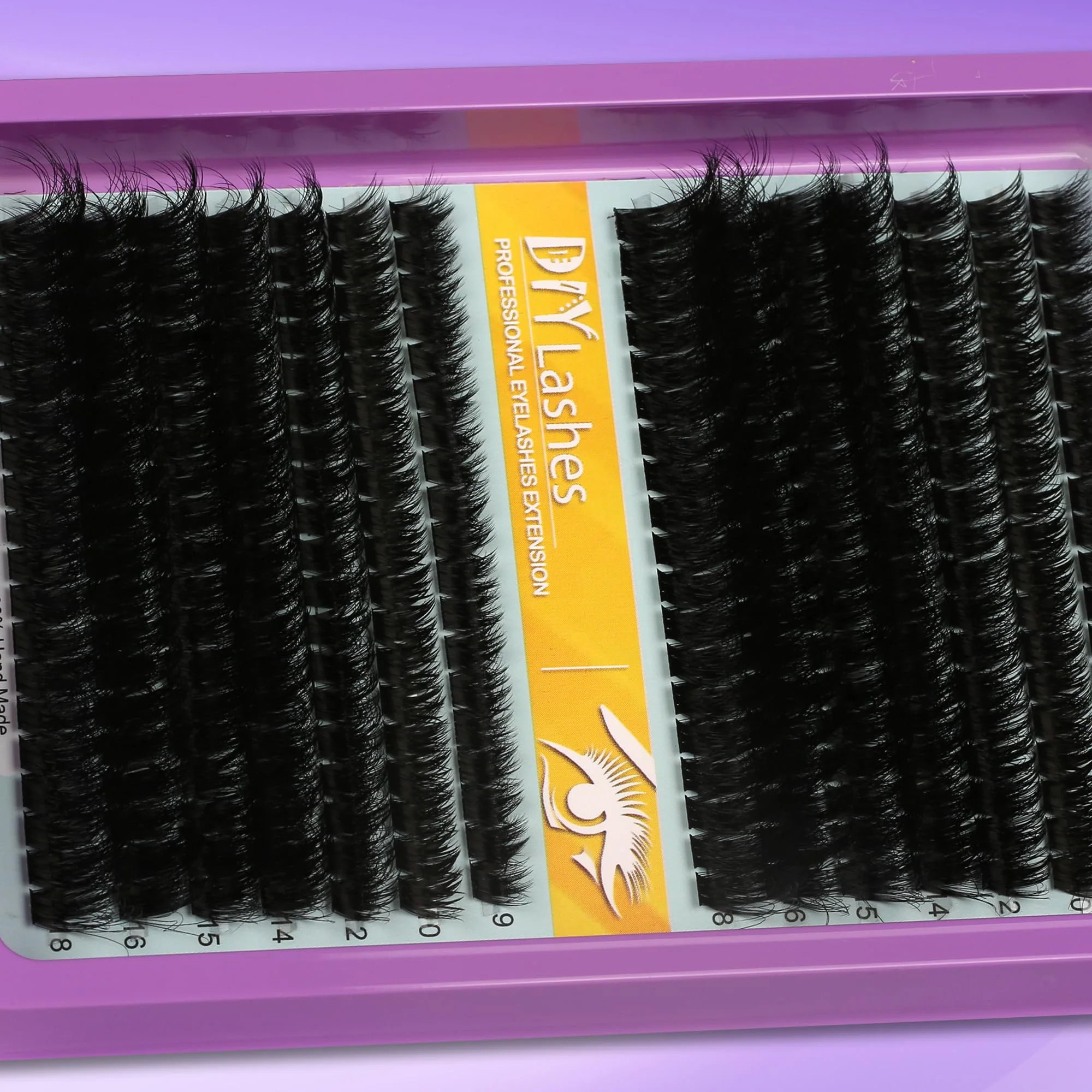 C Curl Lash Clusters Extensions 280 Pcs Individual Eye lash Clusters 100D Cluster Eyelash Lashes Wispy Clusters Lashes Makeup at Home - DIY Lash Extension Kit for Self Application (9-18MM) Mix - Image 8