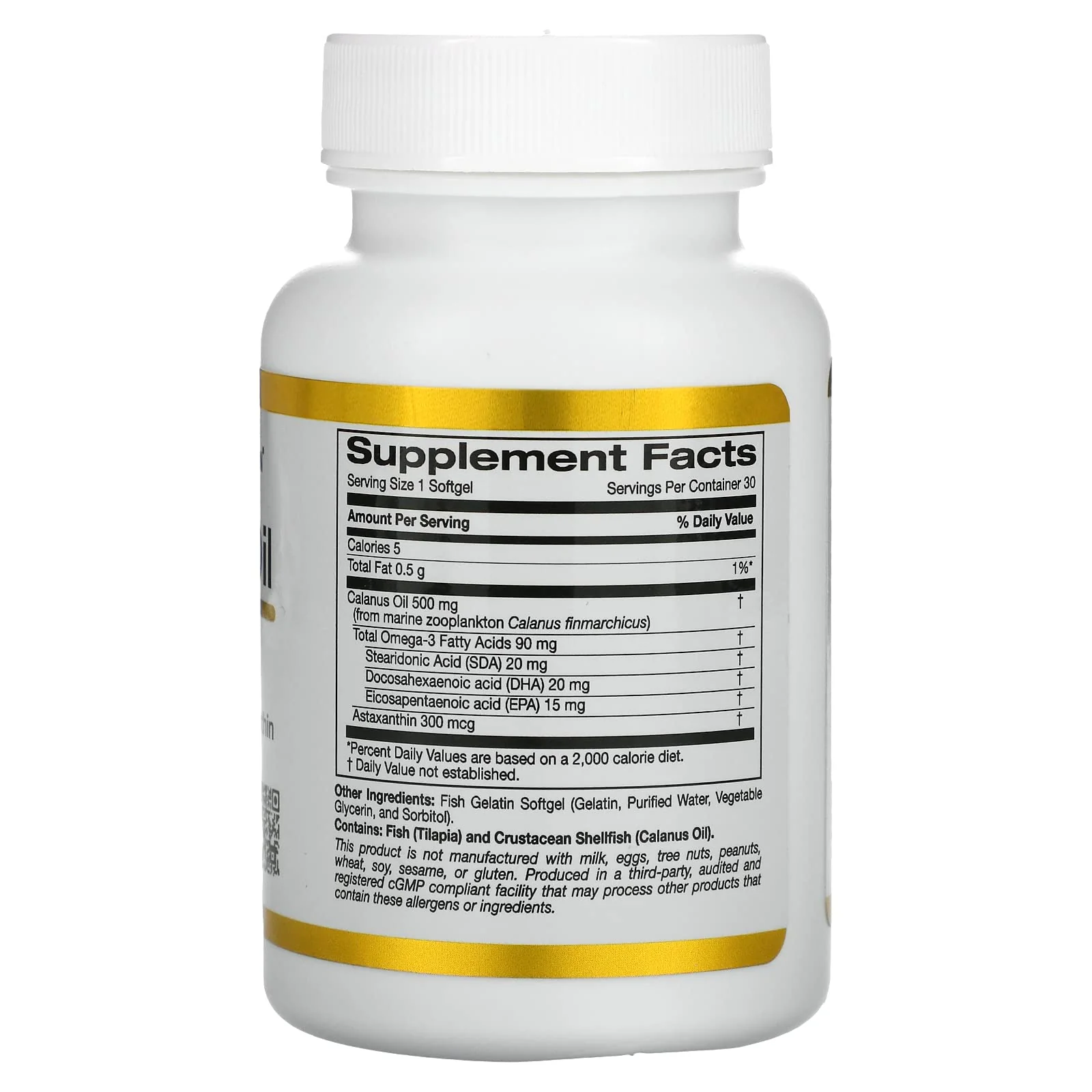 Calanus Oil, 500 mg, 30 Fish Gelatin Softgels, California Gold Nutrition - Image 6