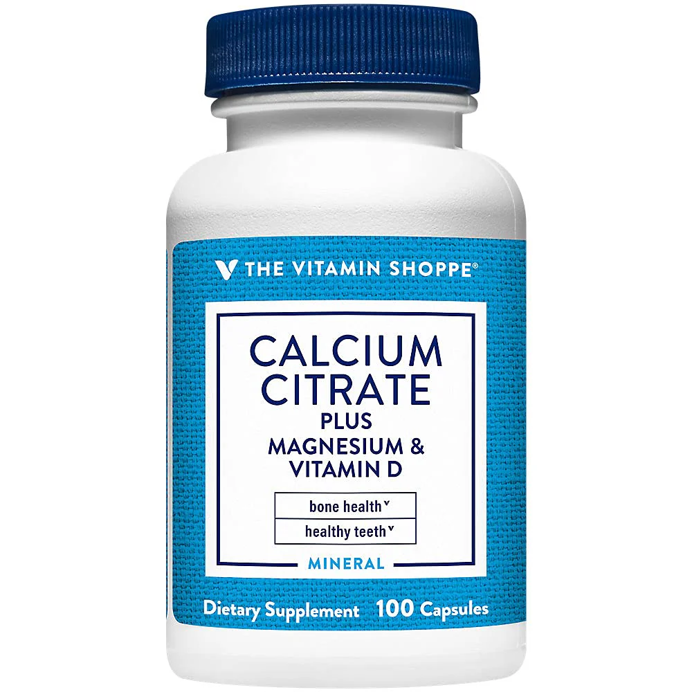 Calcium Citrate+Magnesium&Vitamin D,Multi-Mineral Bone Health Supplement,Vitamin D Aids Absorption, Calcium 999mg, Magnesium 567mg, Vitamin D 612IU per Daily dose (100 Capsules) by The Vitamin Shoppe - Image 2
