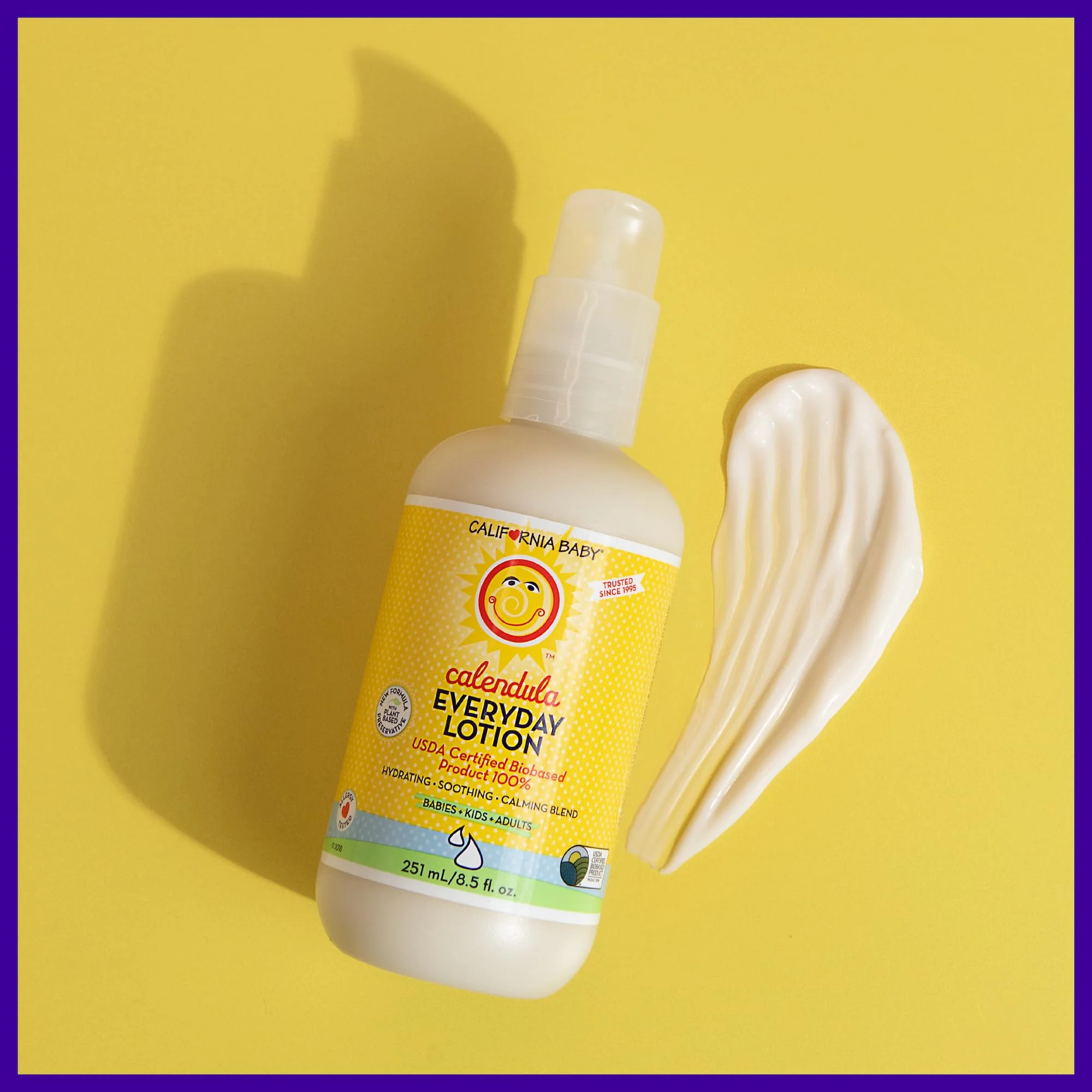California Baby Calendula Lotion | 100% Plant-Based Moisturizer | Lavender Baby Lotion | Face Moisturizer For Dry Skin | Hypoallergenic | 8.5 oz. - Image 6