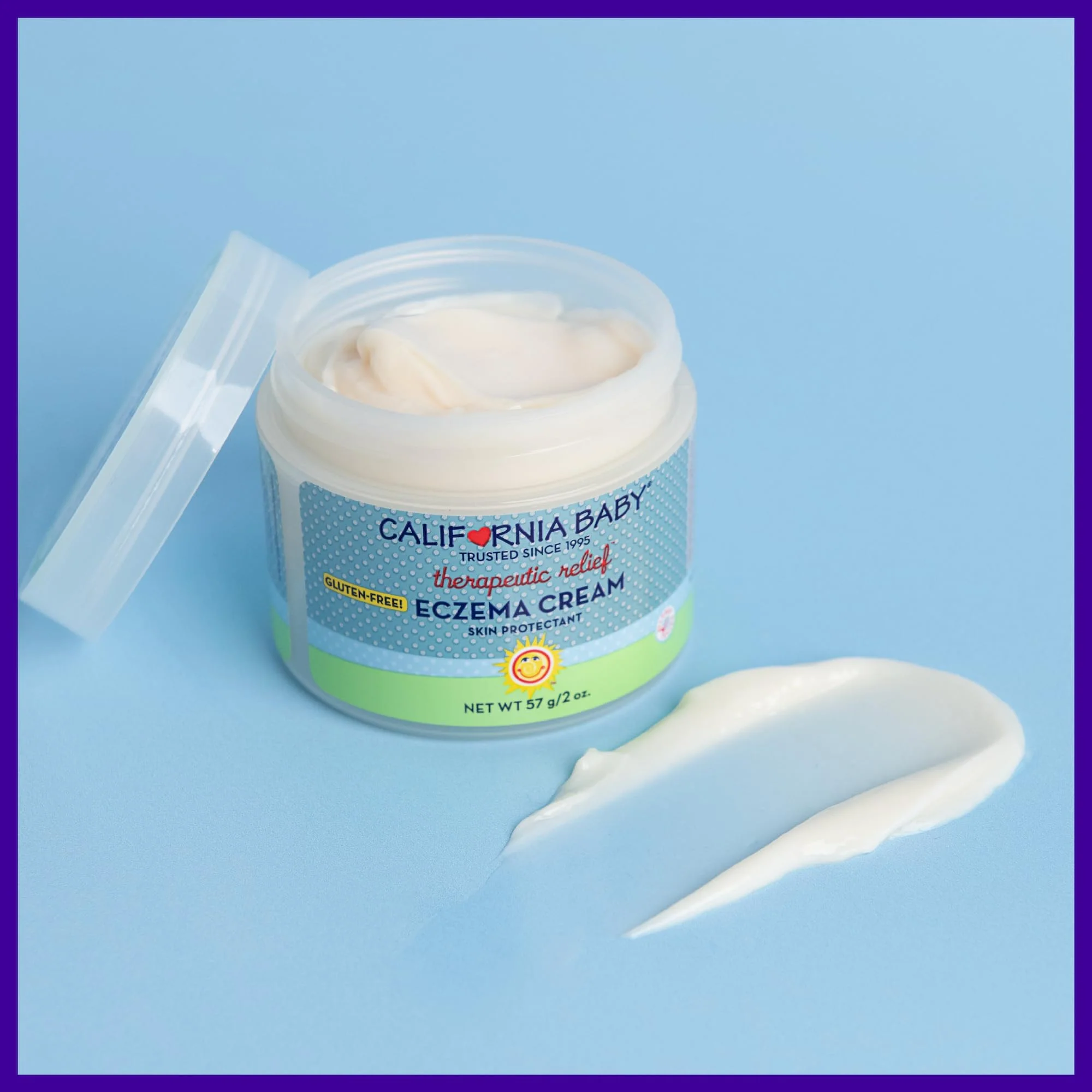 California Baby Eczema Cream | Steroid-Free Eczema Treatment | Colloidal Oatmeal + Aloe Vera | Soothing Eczema Lotion For Kids + Adults | 57 g / 2 oz. - Image 7