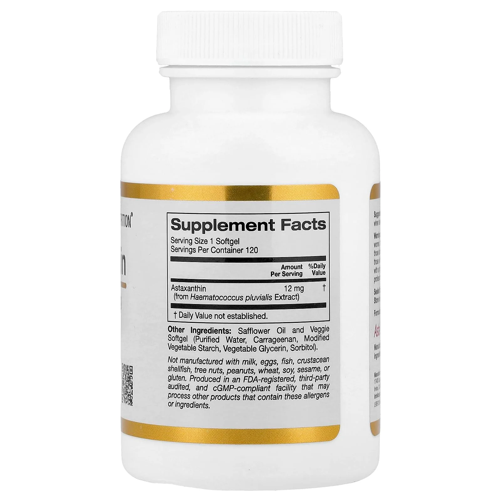 California Gold Nutrition Astaxanthin, Antioxidant Carotenoid, AstaLif Pure Icelandic Biologically Active 99% Isomer, 12 mg, 120 Veggie Softgels - Image 6
