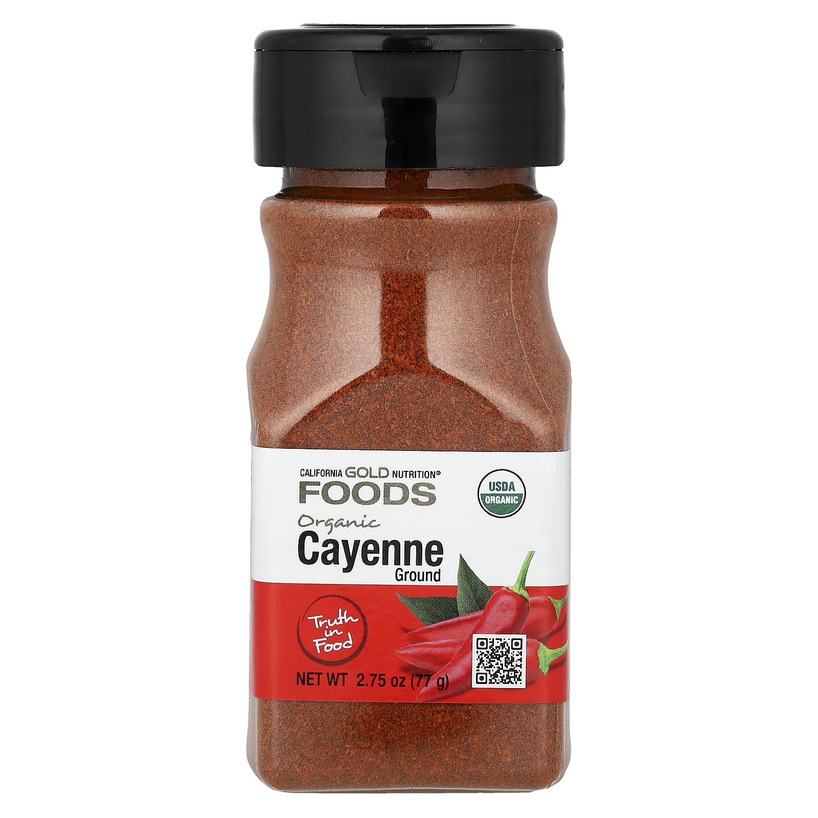 California Gold Nutrition Foods, Organic Cayenne, 2.75 oz (77 g)