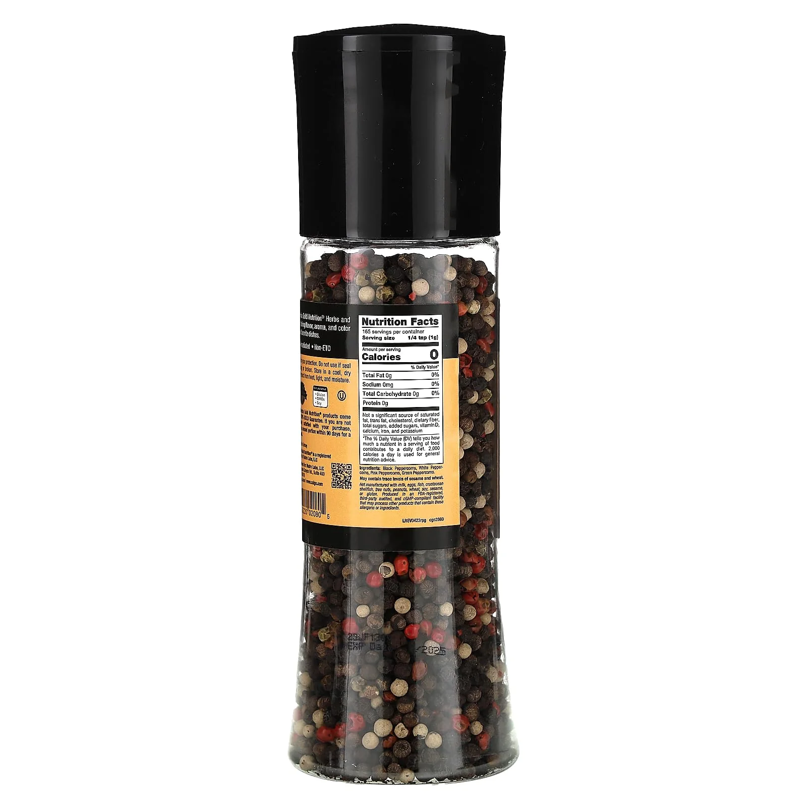 California Gold Nutrition Foods, Rainbow Peppercorn Grinder, 5.82 oz (165 g) - Image 4