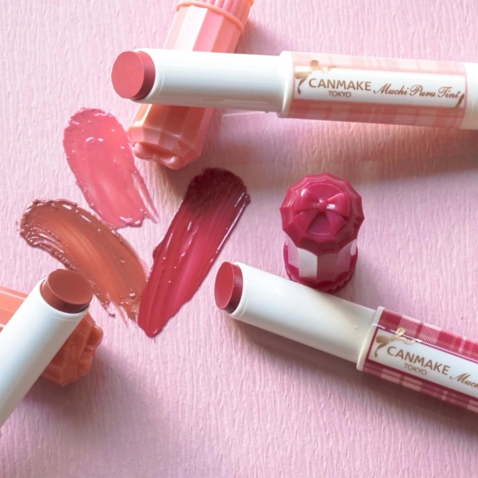 CANMAKE - Muchi Puru Tint - Moisturizing Plump Lip Glossy Tint - 0.12oz (3.4g) (05 Fig Puree) - Image 4