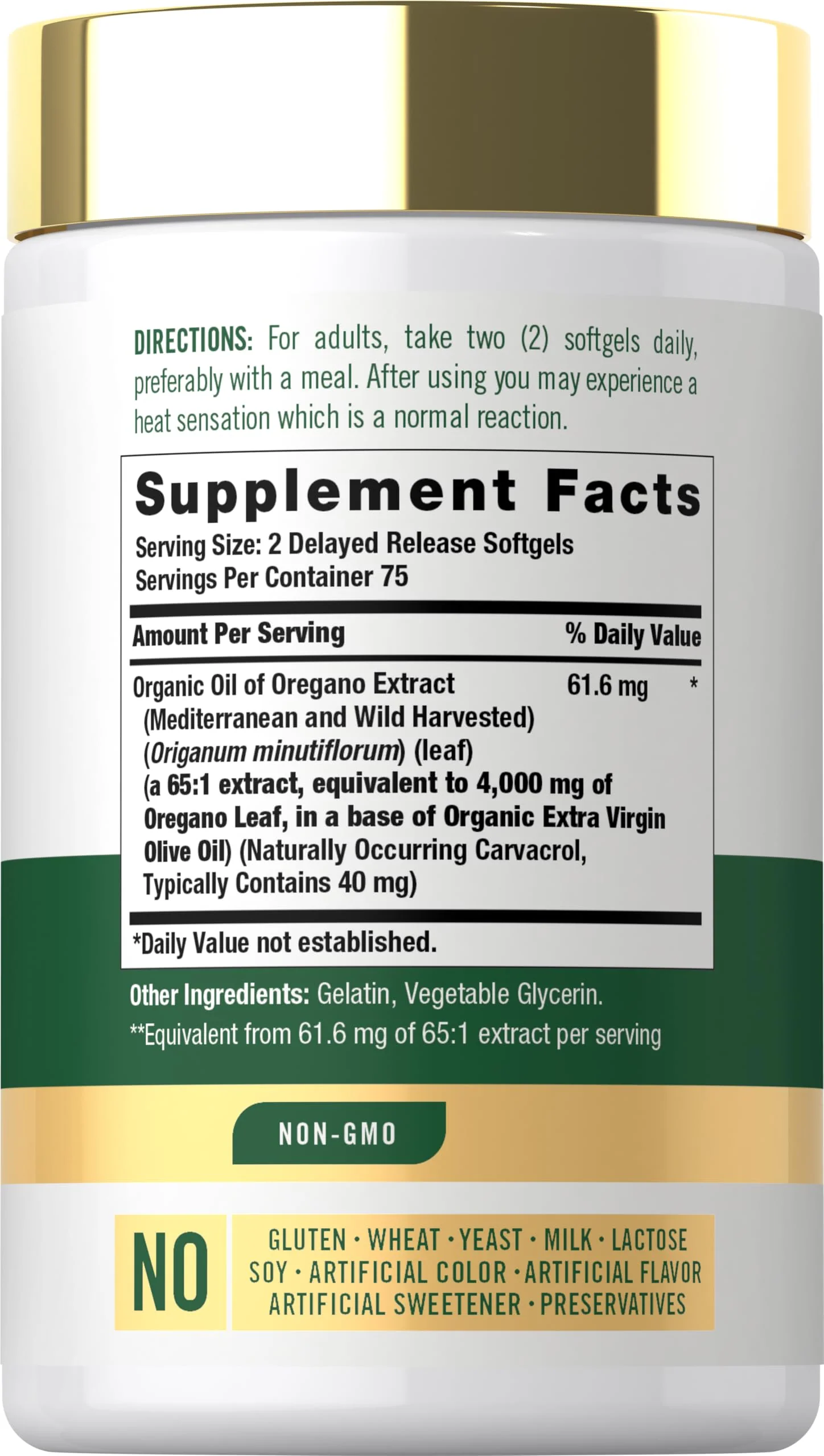 Carlyle Oregano Oil Supplement | 150 Softgel Capsules | Contains Carvacrol | Non-GMO & Gluten Free Formula - Image 7
