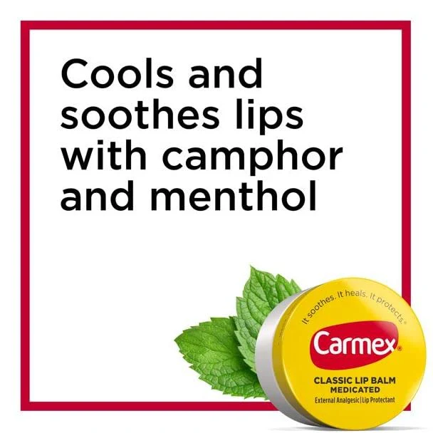 Carmex Classic Lip Balm Medicated, 0.25 oz (Pack of 2) - Image 8